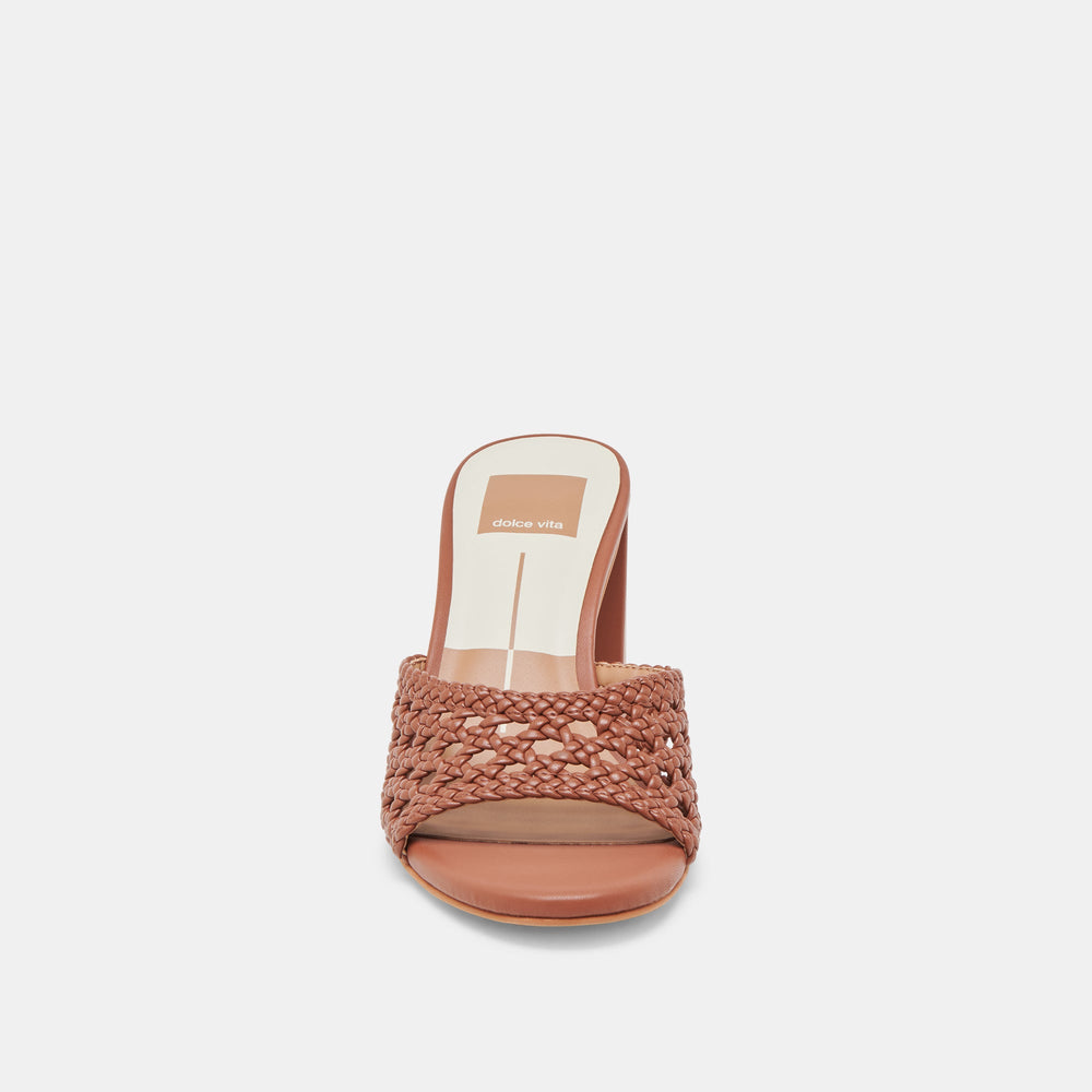 MARGOE HEELS COGNAC WOVEN STELLA | Dolce Vita Women