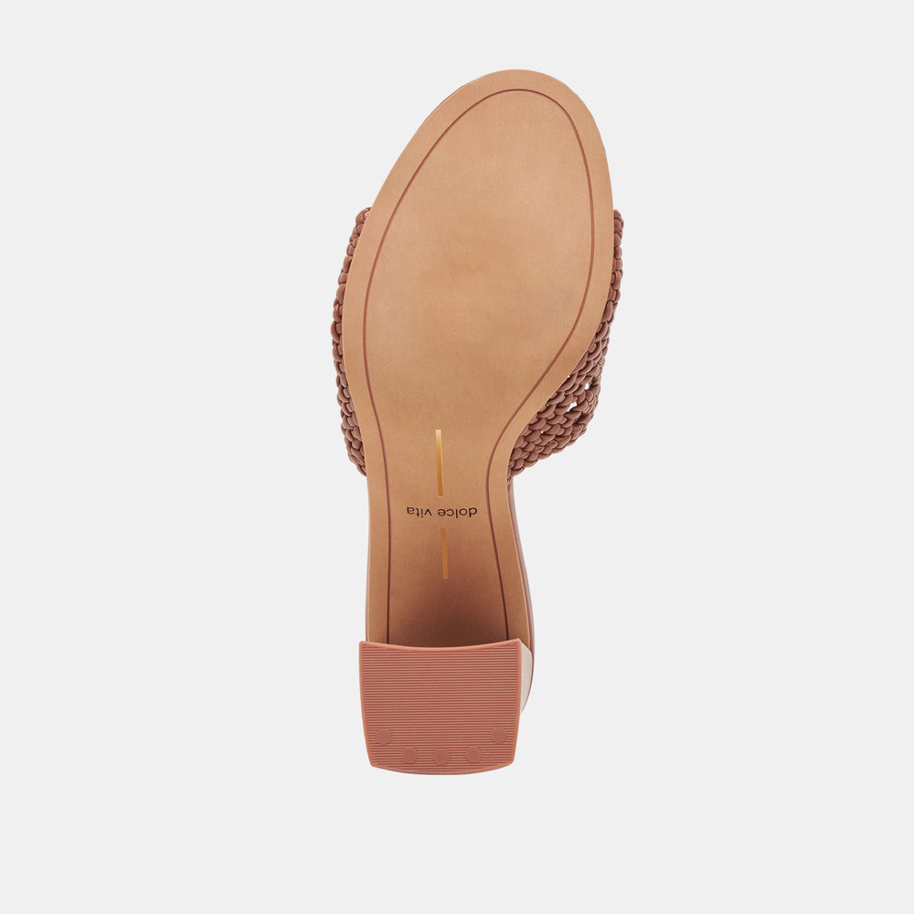 MARGOE HEELS COGNAC WOVEN STELLA | Dolce Vita Women