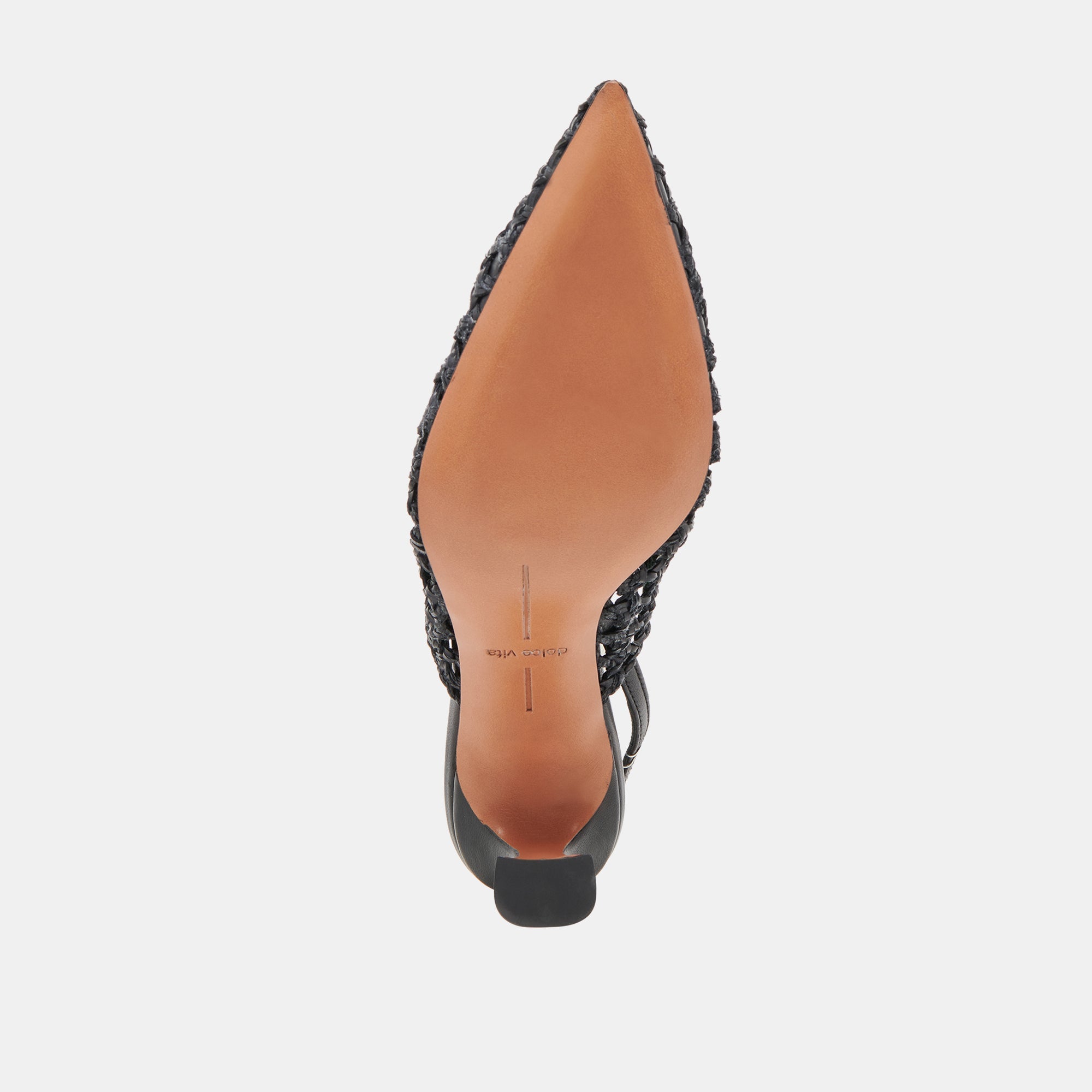 GLORIA HEELS BLACK WOVEN | Dolce Vita Women