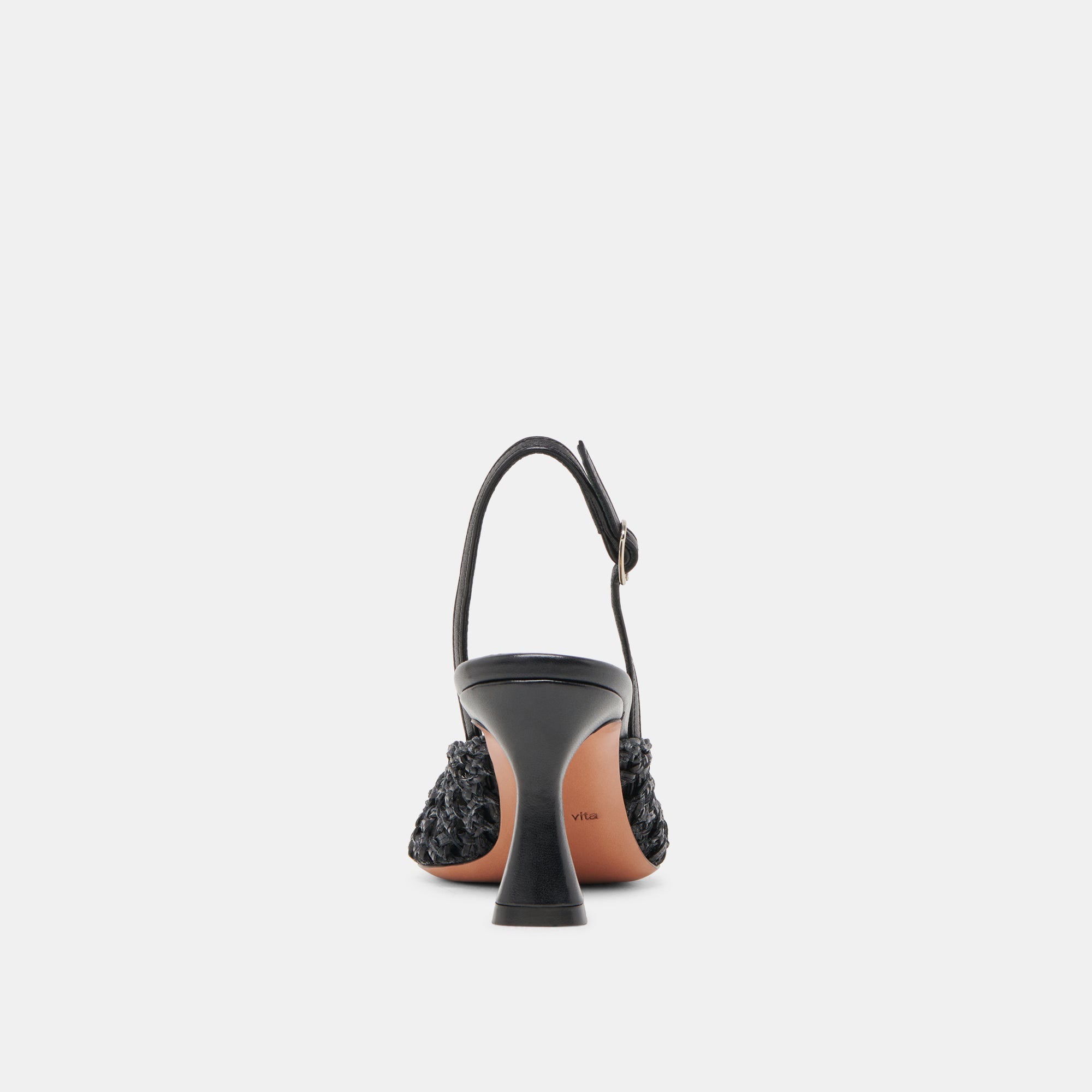 GLORIA HEELS BLACK WOVEN | Dolce Vita Women