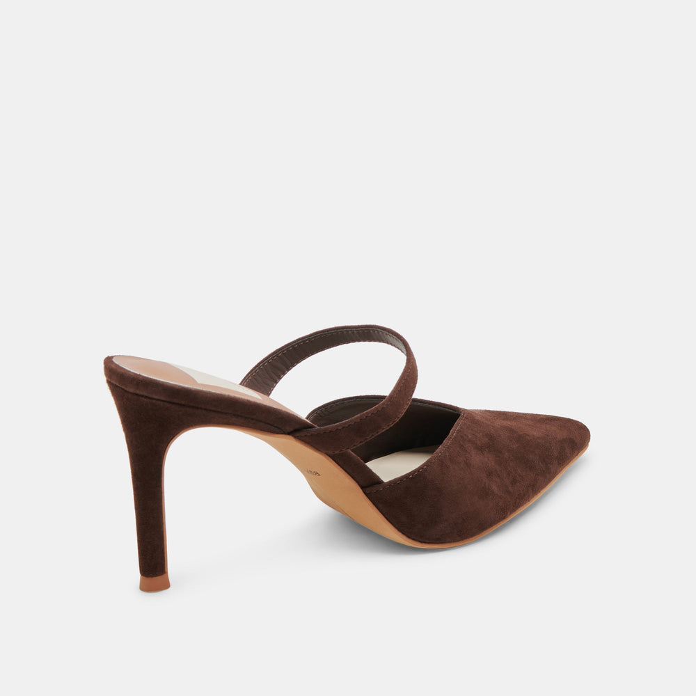 KANIKA HEELS DK BROWN SUEDE | Dolce Vita Women