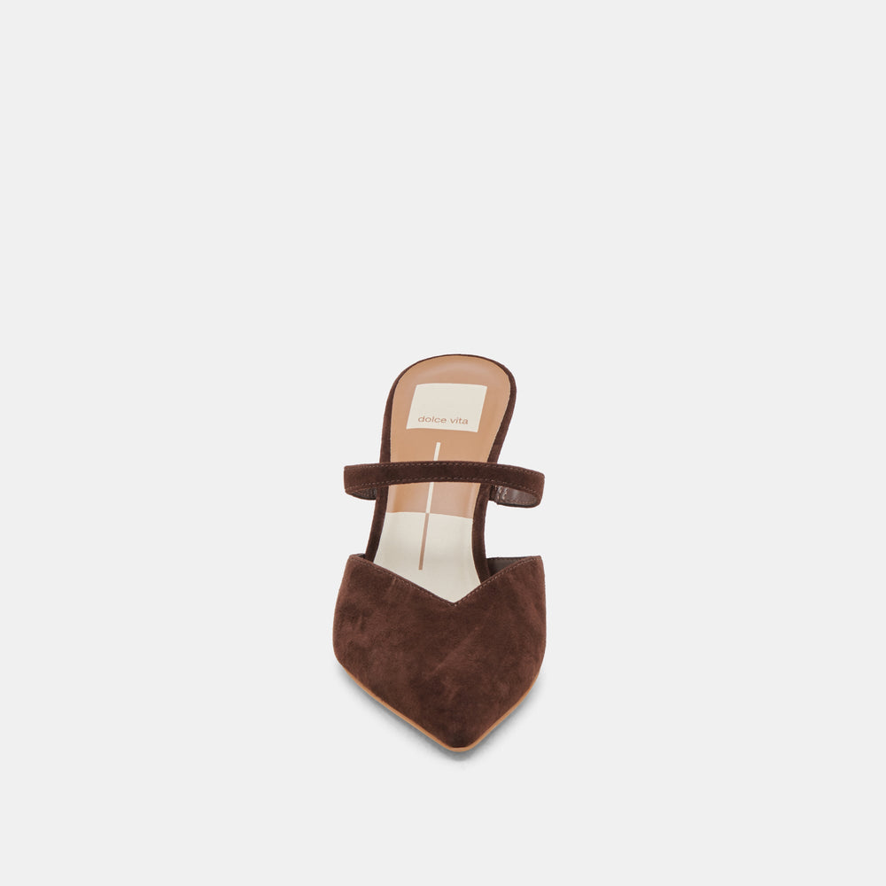 KANIKA HEELS DK BROWN SUEDE | Dolce Vita Women