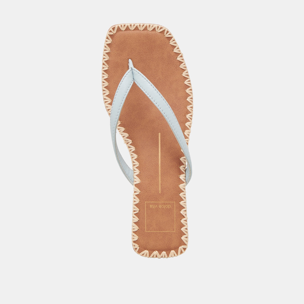 BARTY SANDALS ICE BLUE LEATHER | Women Dolce Vita