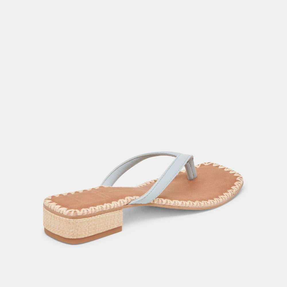 BARTY SANDALS ICE BLUE LEATHER | Women Dolce Vita