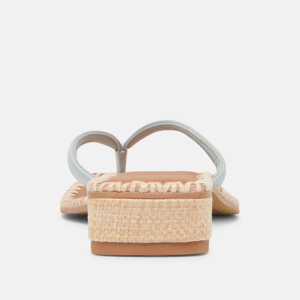 BARTY SANDALS ICE BLUE LEATHER | Women Dolce Vita