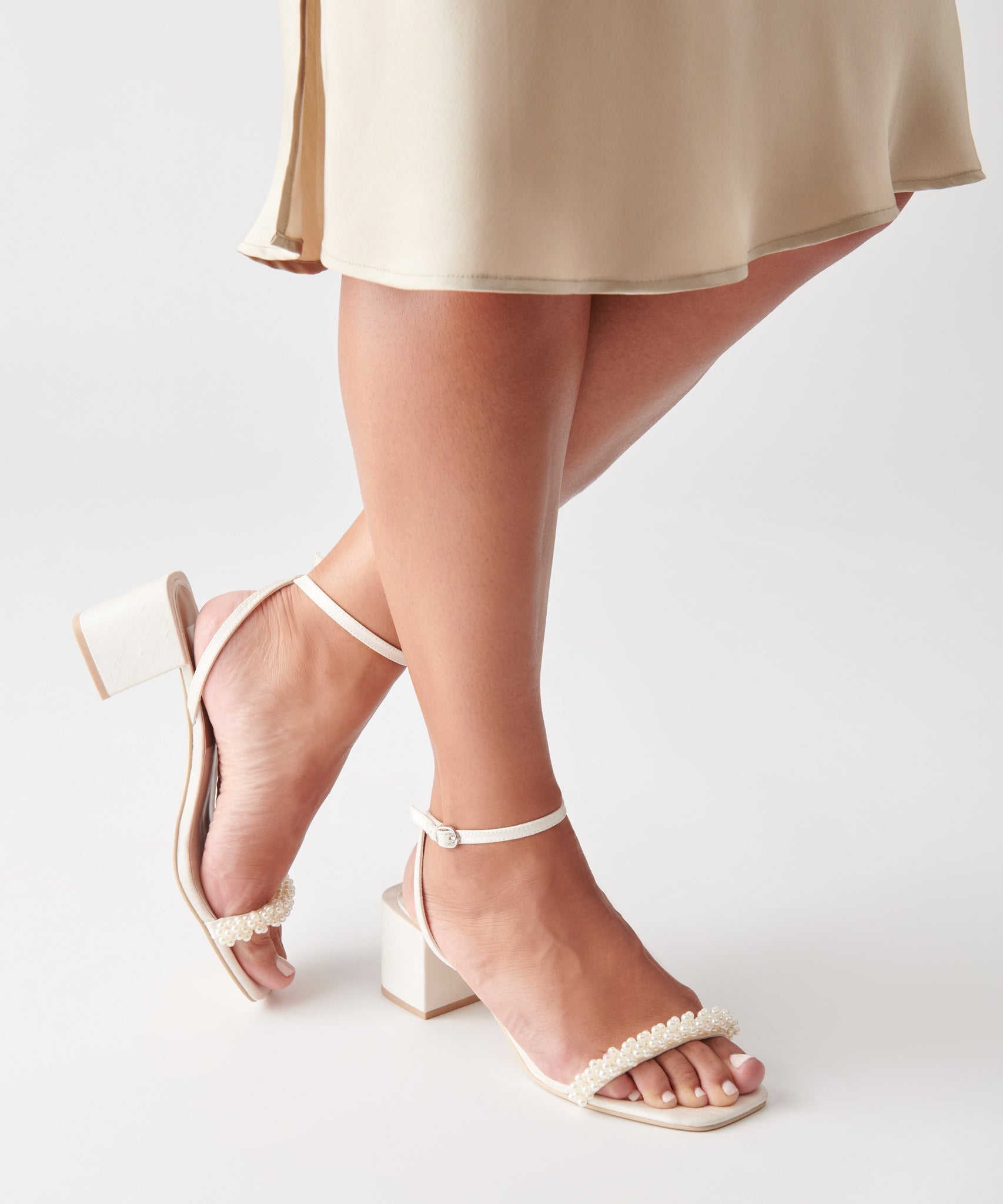 ZALIMA HEELS VANILLA PEARLS | Dolce Vita Women