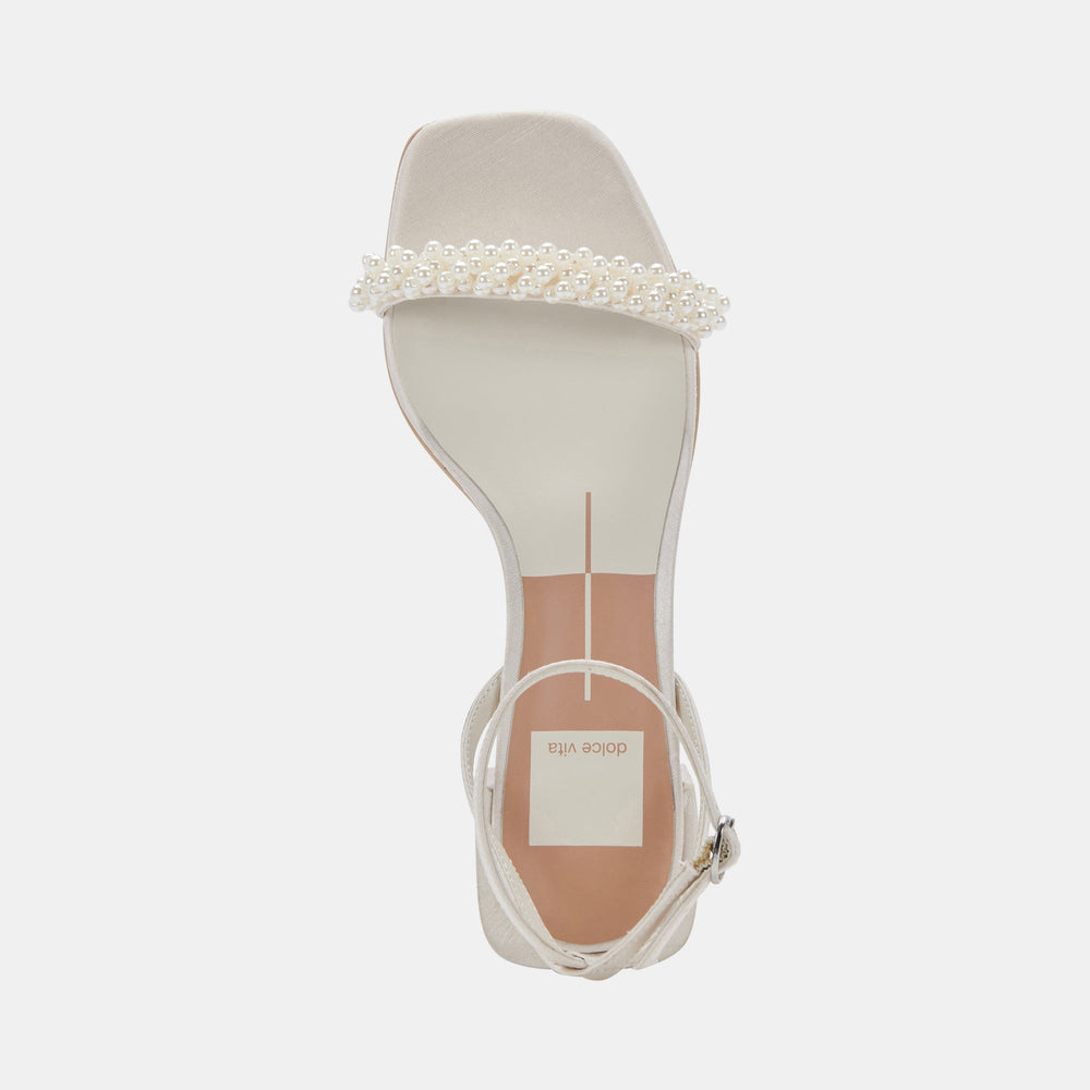 ZALIMA HEELS VANILLA PEARLS | Dolce Vita Women