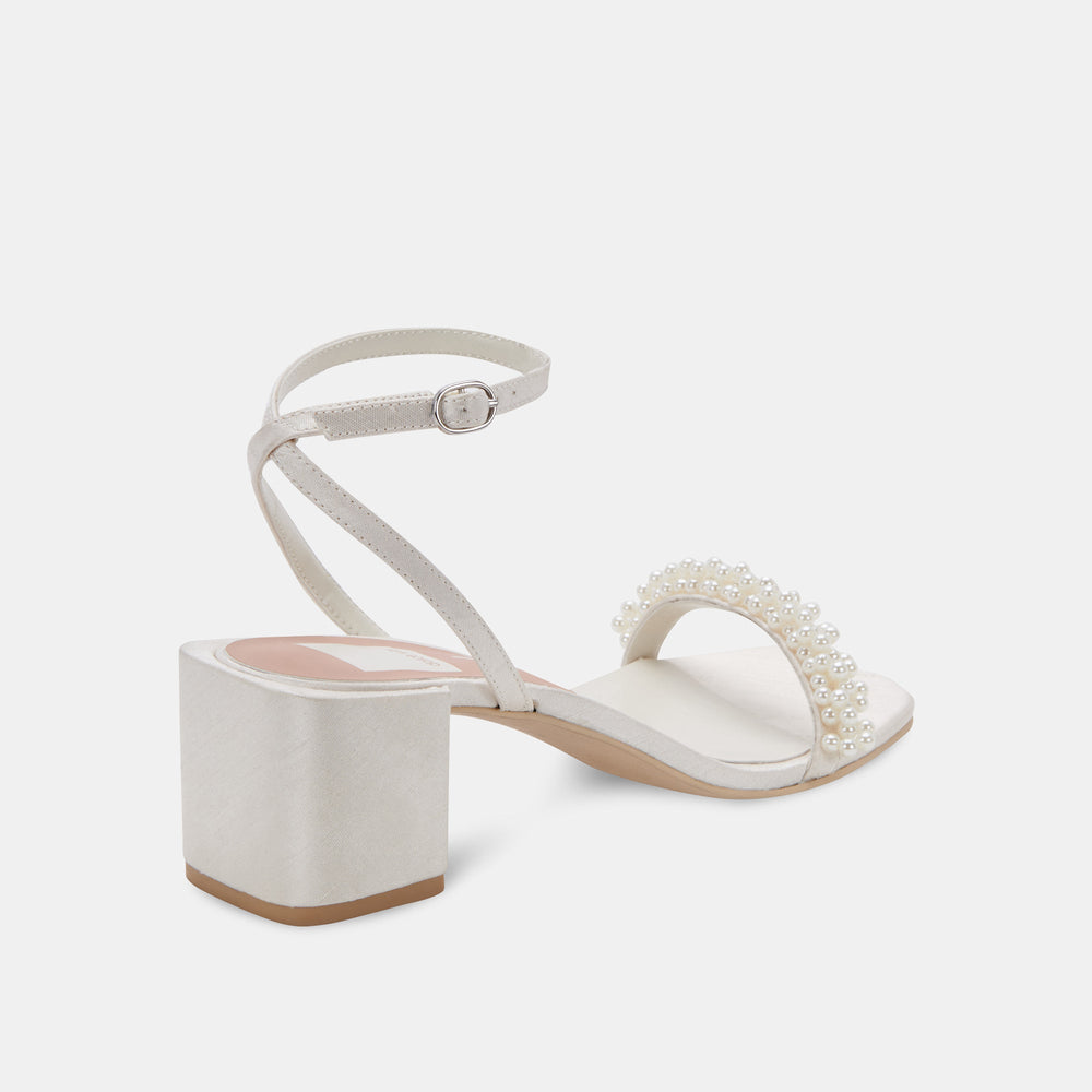 ZALIMA HEELS VANILLA PEARLS | Dolce Vita Women