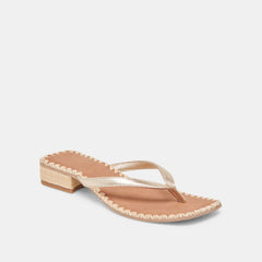 BARTY SANDALS GOLD METALLIC LEATHER | Dolce Vita Women