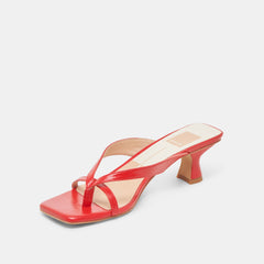 BREVEL WIDE HEELS CHILI LEATHER | Women Dolce Vita