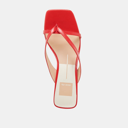 BREVEL WIDE HEELS CHILI LEATHER - Dolce Vita