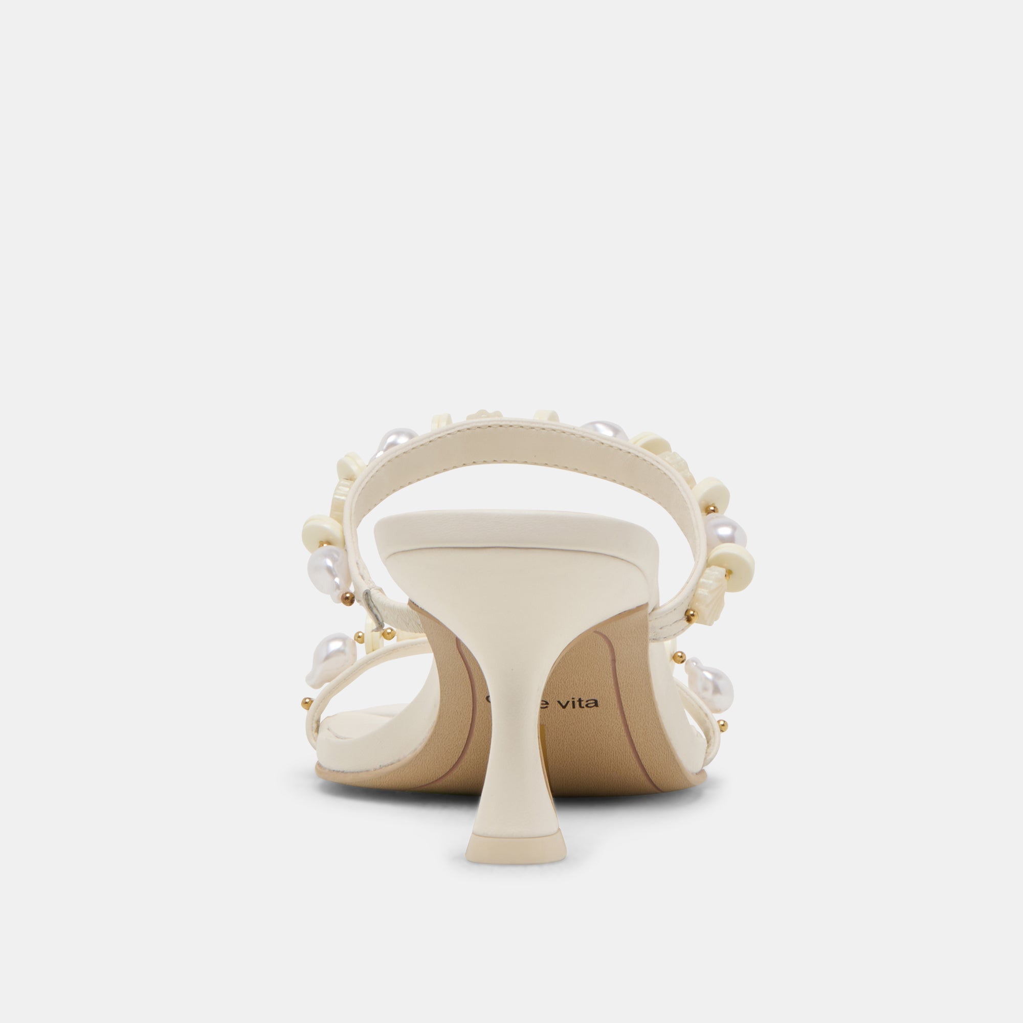 GRASON HEELS WHITE LEATHER | Women Dolce Vita