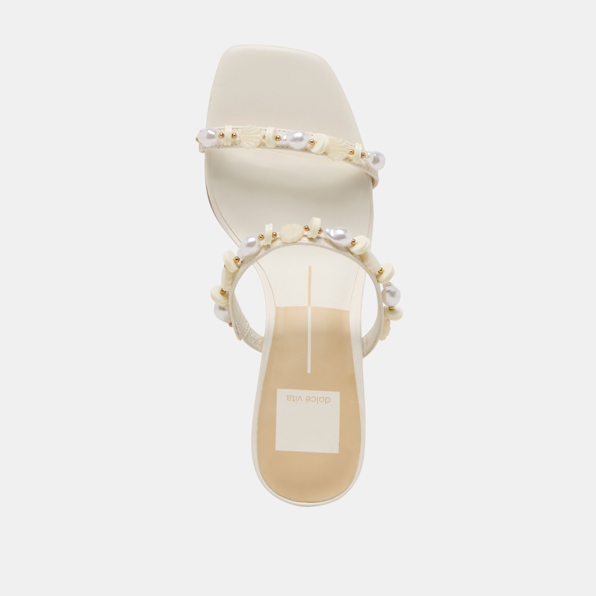 GRASON HEELS WHITE LEATHER | Women Dolce Vita