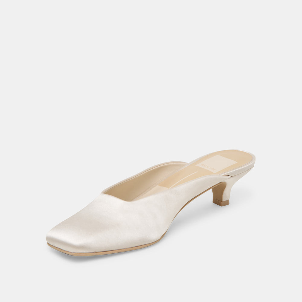UMARA HEELS IVORY SATIN | Dolce Vita Women