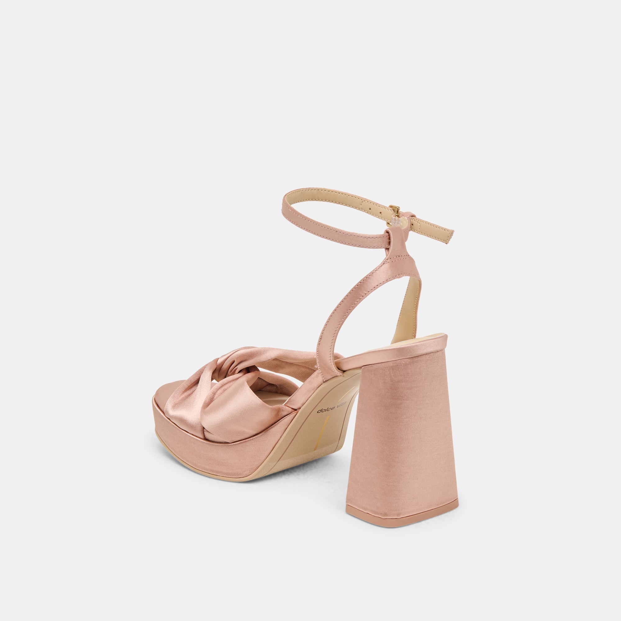 PARLO HEELS BLUSH SATIN | Women Dolce Vita