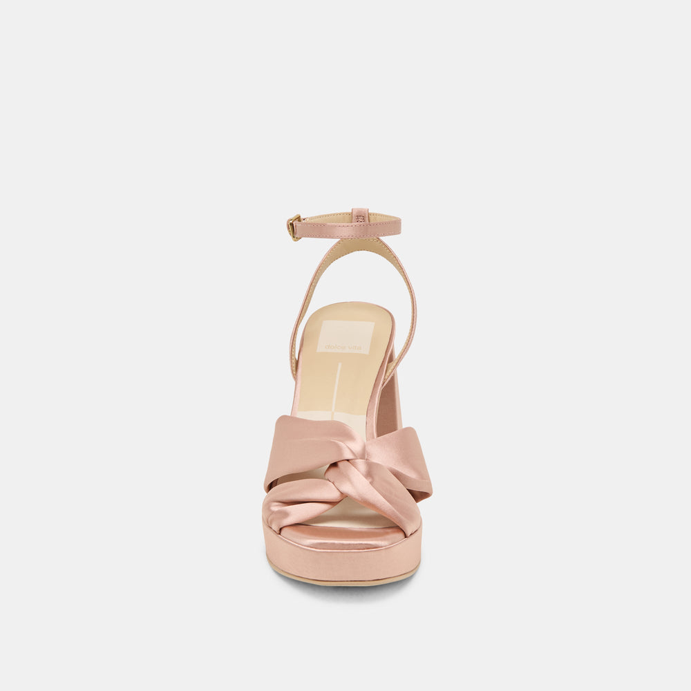 PARLO HEELS BLUSH SATIN | Women Dolce Vita
