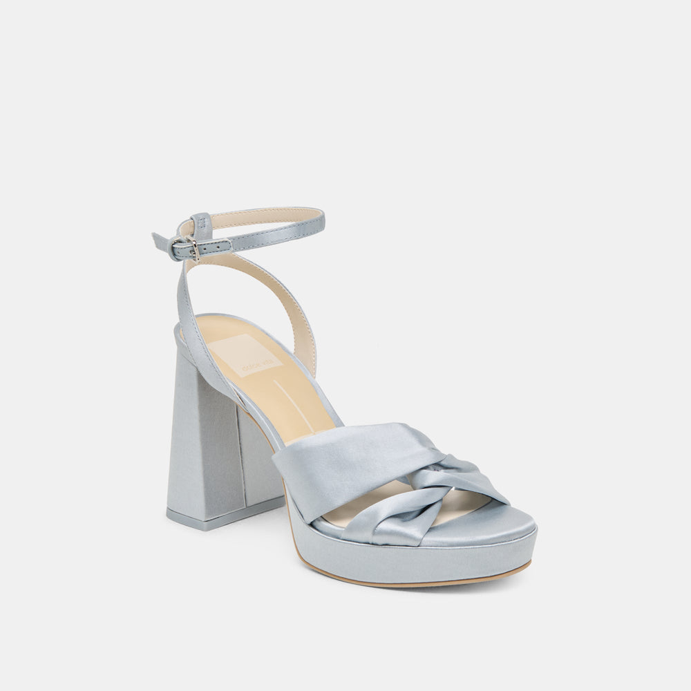 PARLO HEELS LIGHT BLUE SATIN | Dolce Vita Women