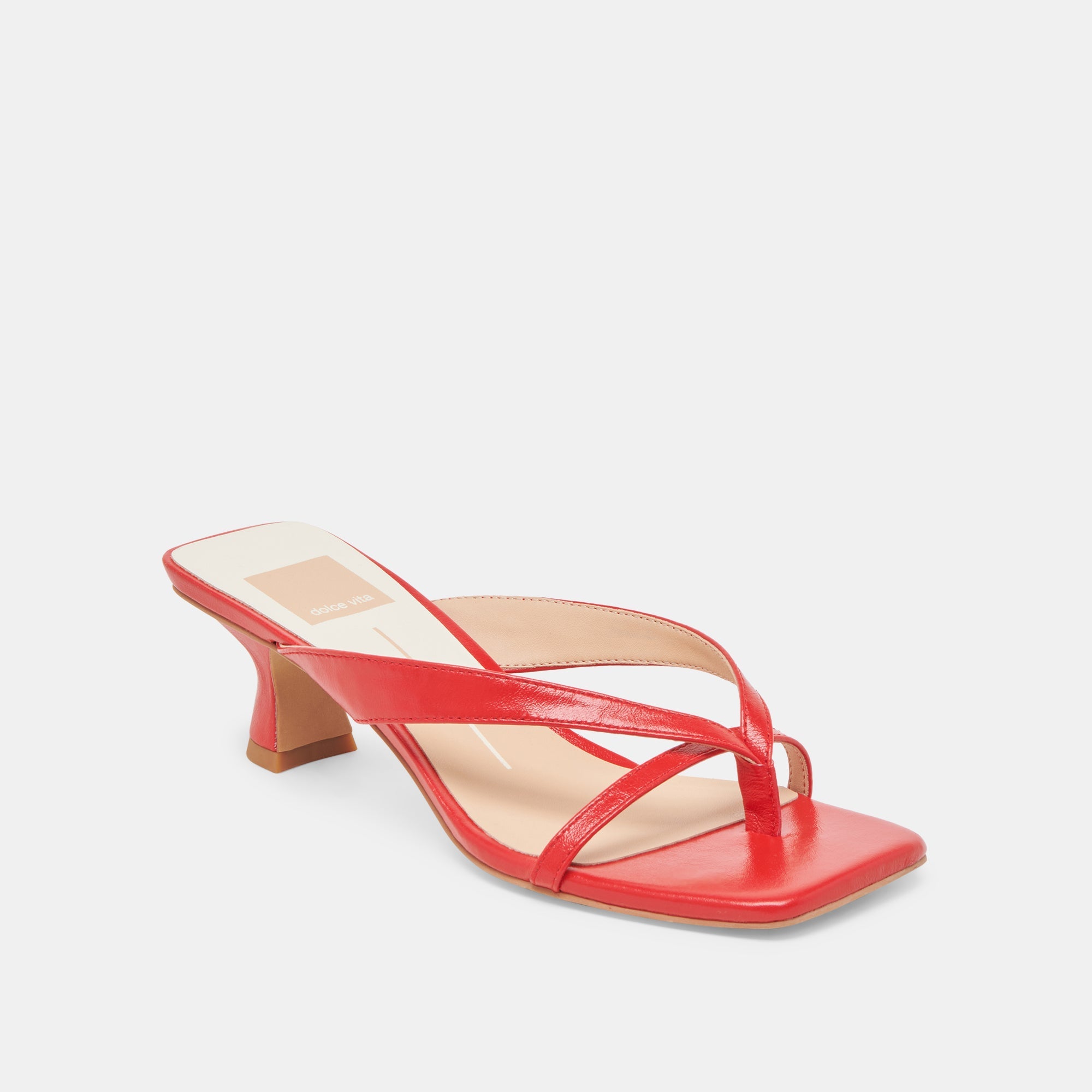 BREVEL HEELS CHILI LEATHER | Women Dolce Vita