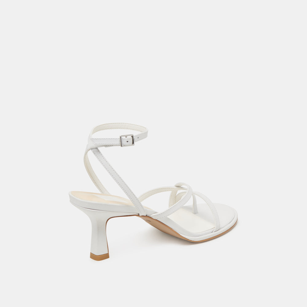 MORAH WIDE HEELS TRUE WHITE LEATHER | Dolce Vita Women