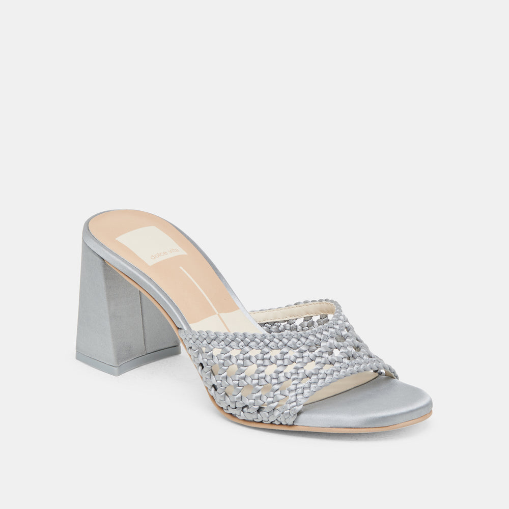 MARGOE HEELS LIGHT BLUE WOVEN SATIN | Dolce Vita Women