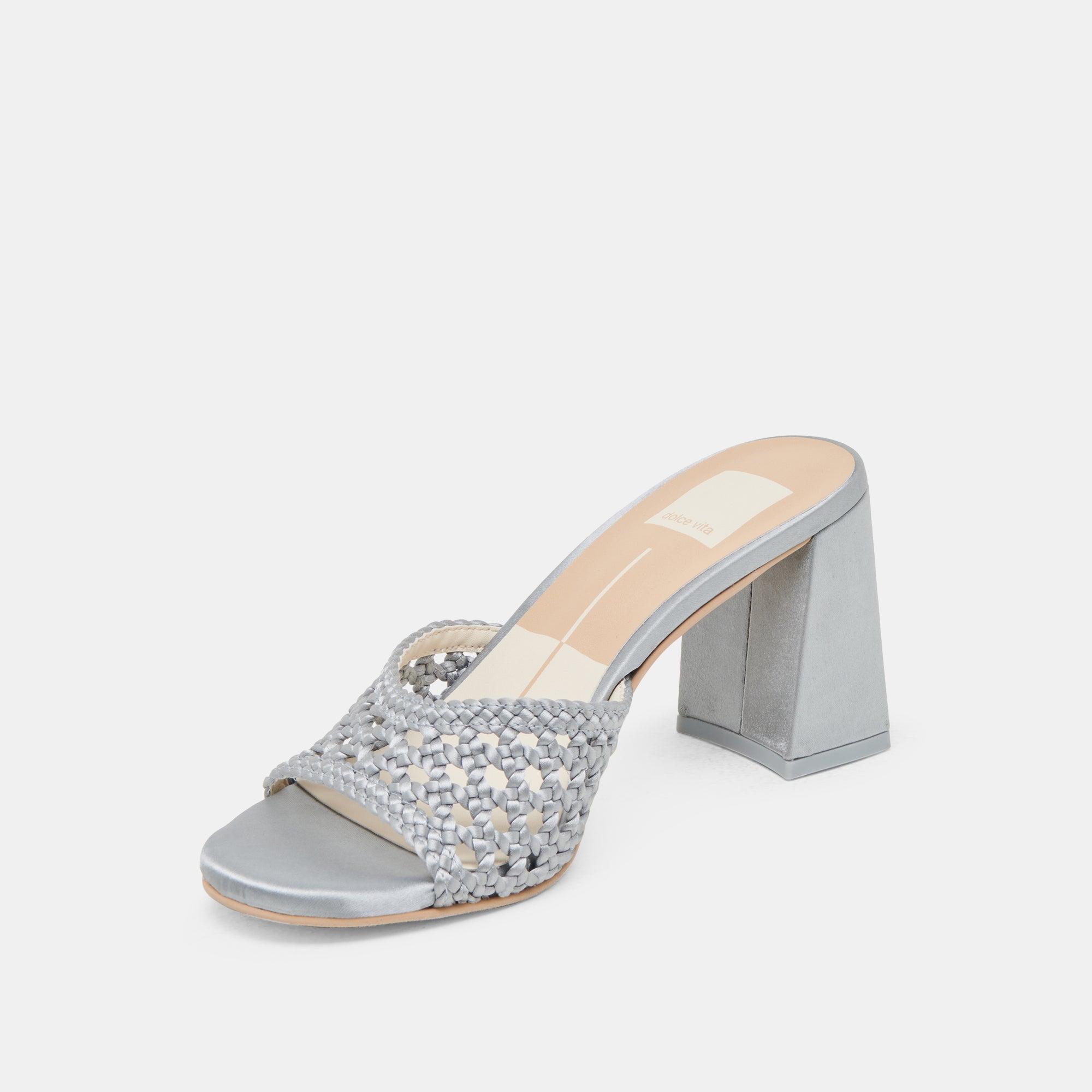 MARGOE HEELS LIGHT BLUE WOVEN SATIN | Dolce Vita Women