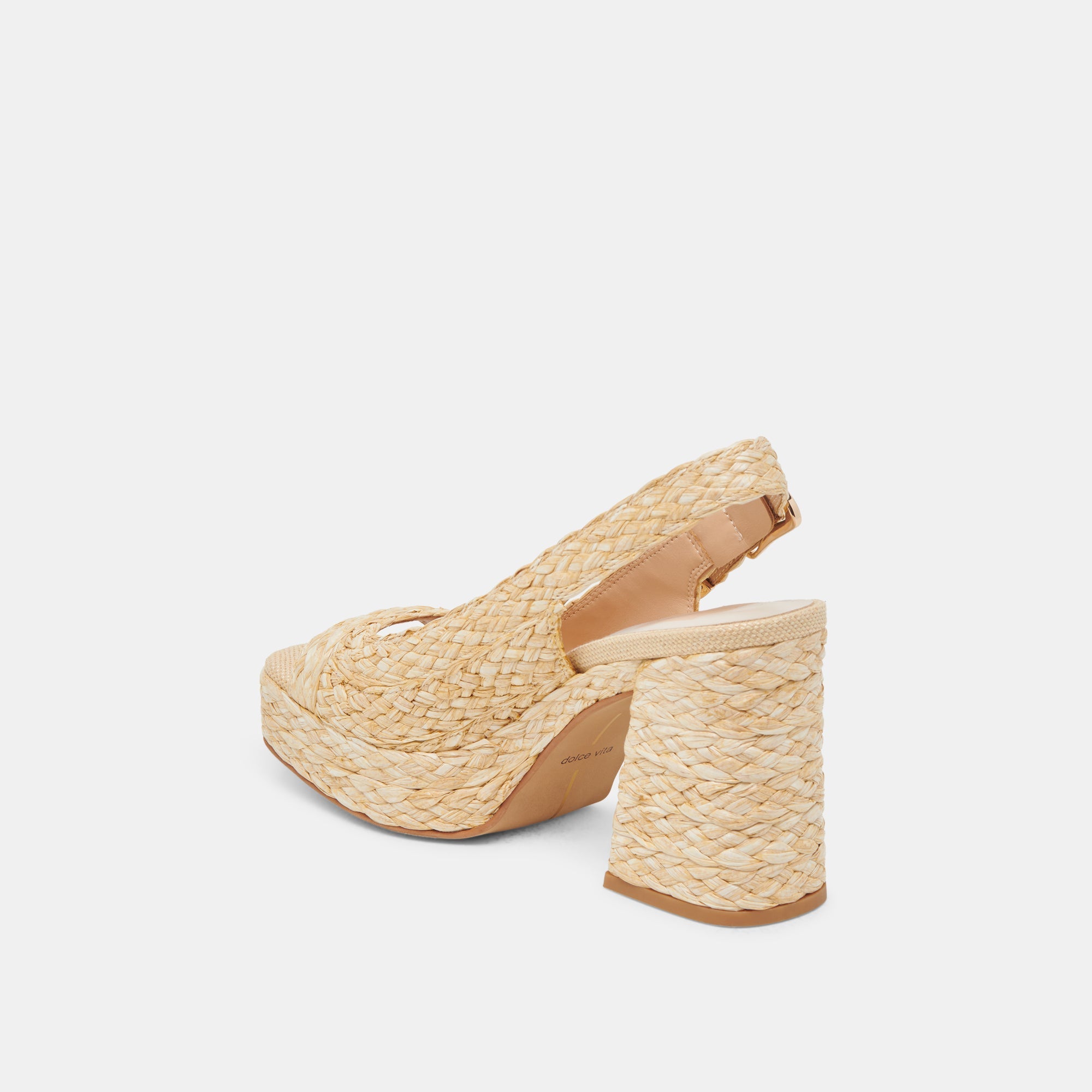 FLORES HEELS NATURAL RAFFIA | Women Dolce Vita