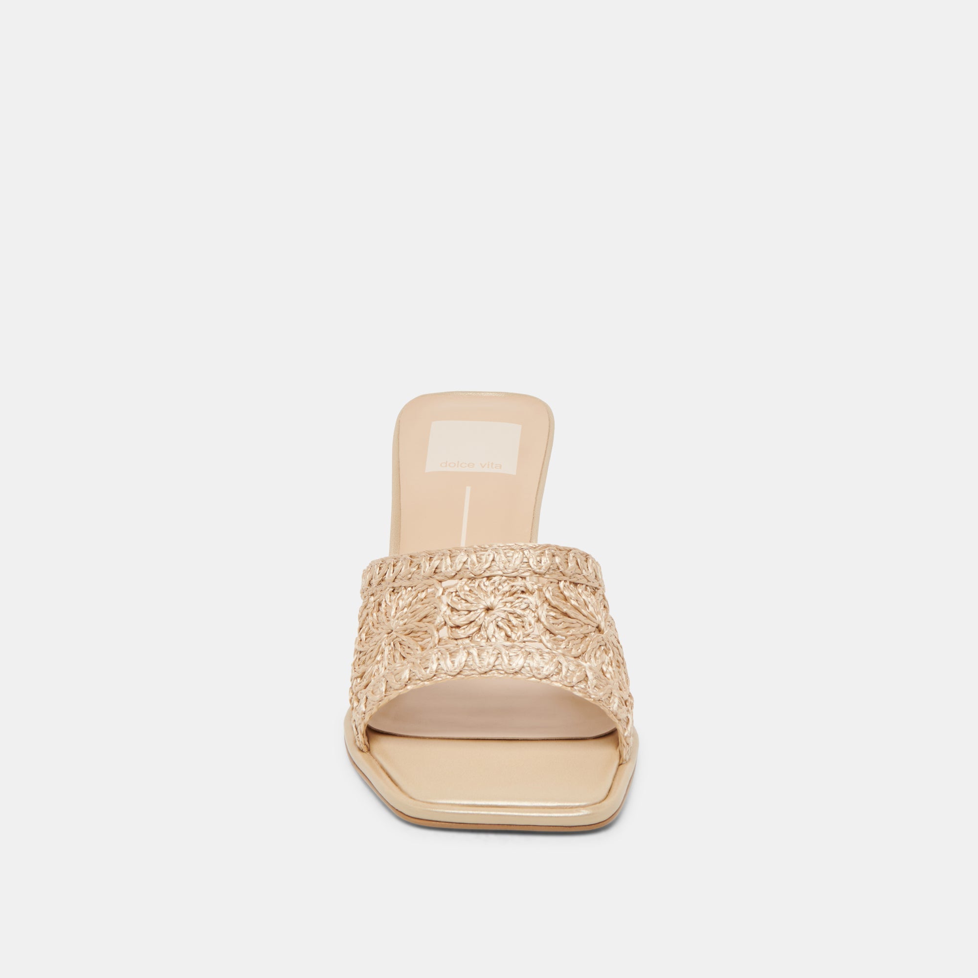 MAYLAH HEELS LIGHT GOLD MACRAME | Women Dolce Vita