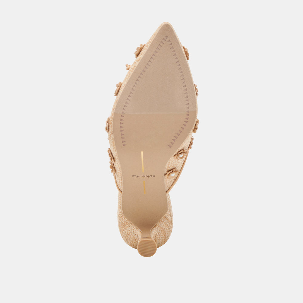 CAMILO HEELS LT NATURAL RAFFIA | Women Dolce Vita