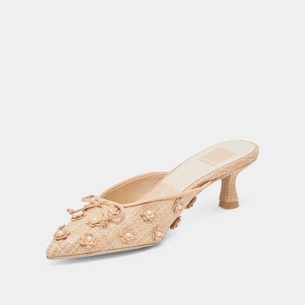 CAMILO HEELS LT NATURAL RAFFIA | Women Dolce Vita