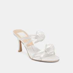 LINZY HEELS TRUE WHITE SATIN | Women Dolce Vita