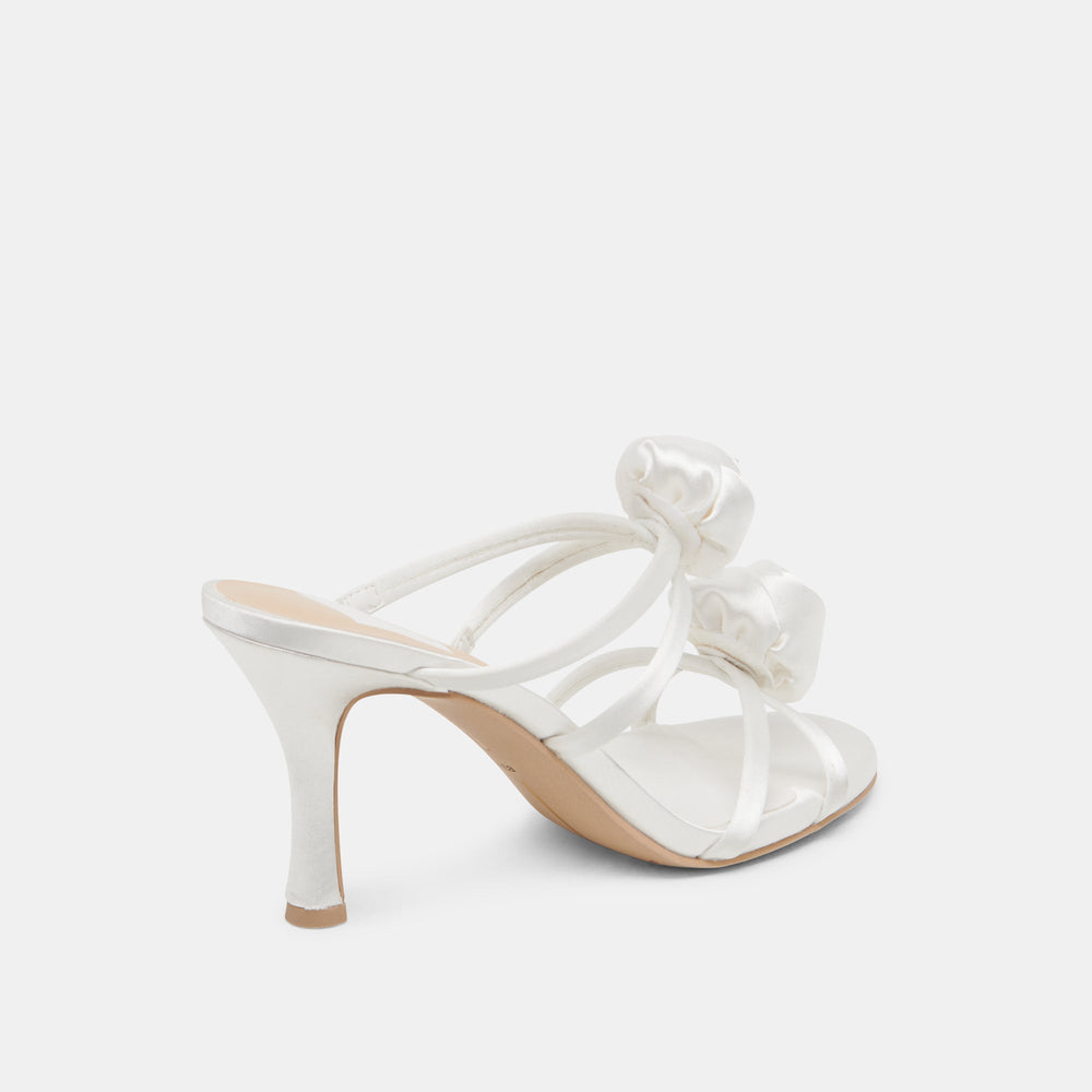 LINZY HEELS TRUE WHITE SATIN | Women Dolce Vita