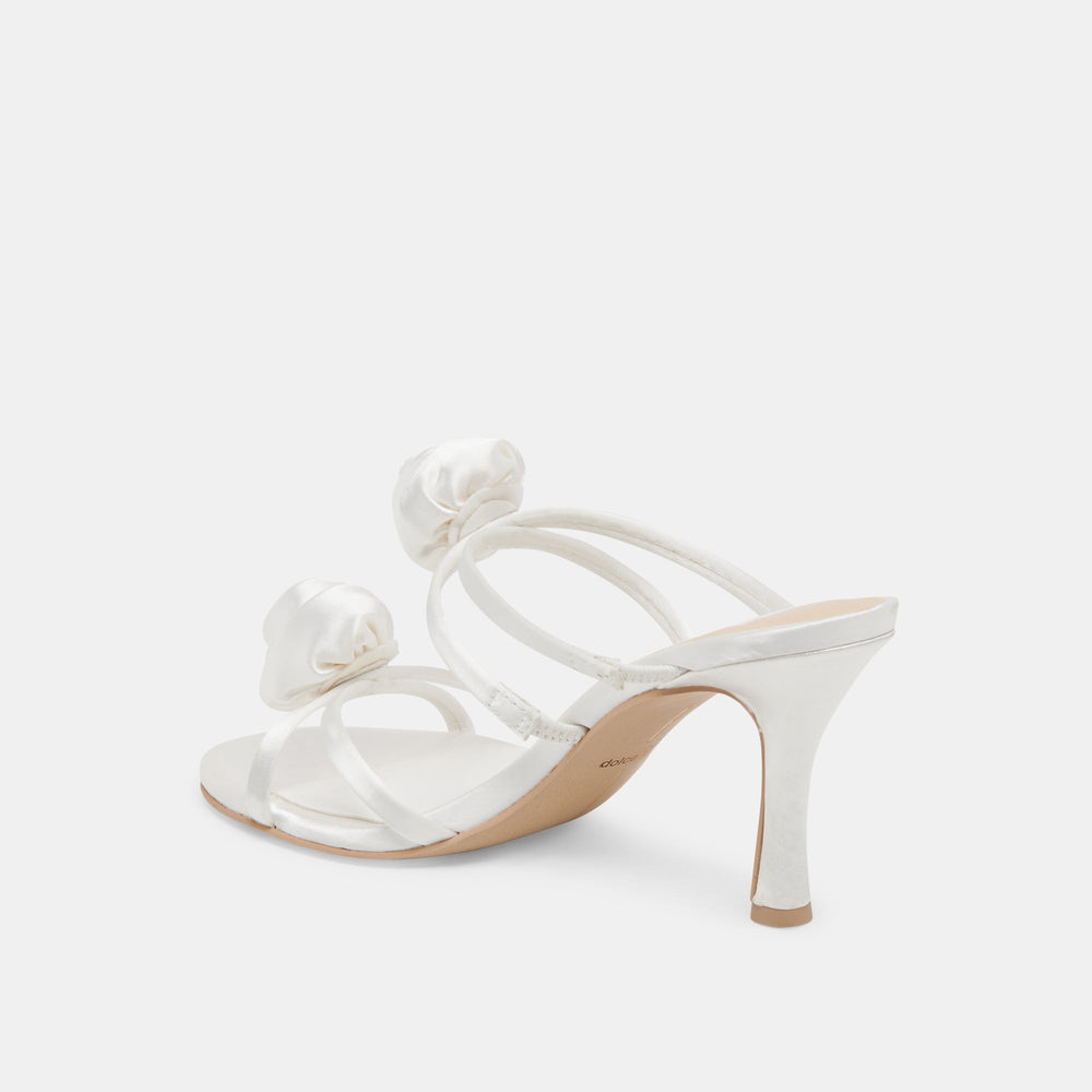 LINZY HEELS TRUE WHITE SATIN | Women Dolce Vita