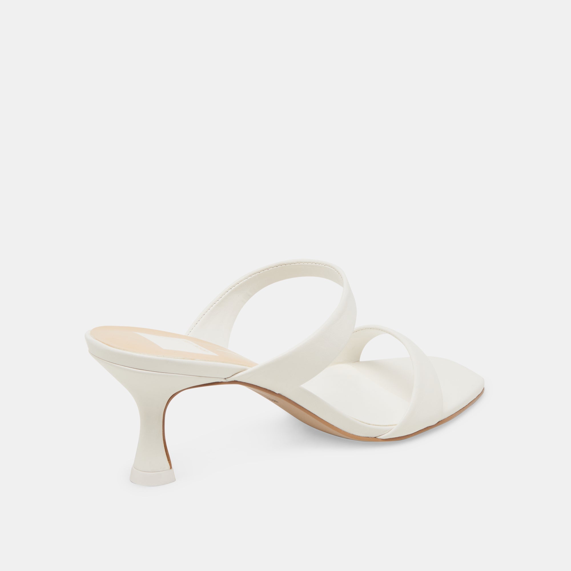 Genora Wide White Leather Heels | Dolce Vita Women