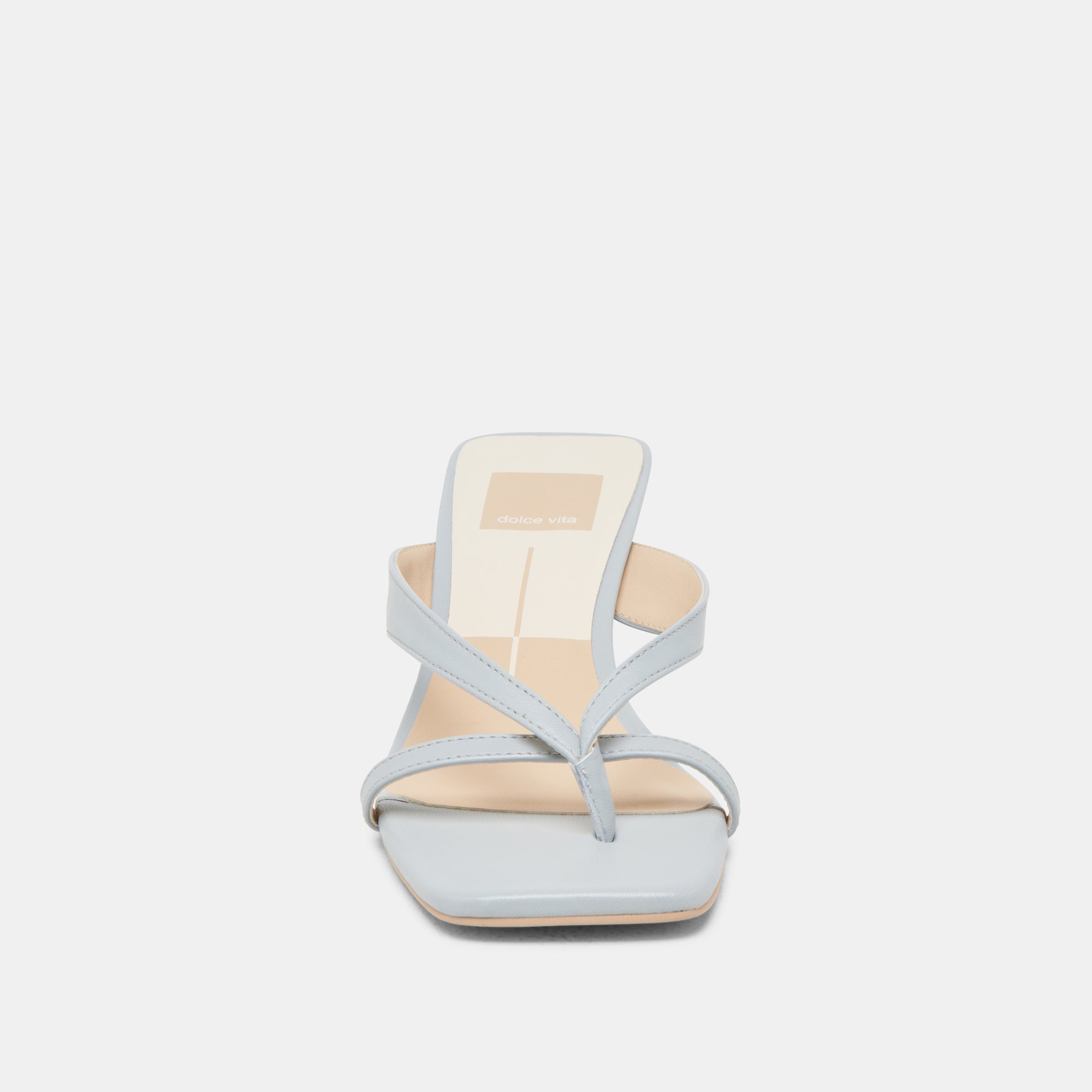 BREVEL WIDE HEELS LIGHT BLUE LEATHER | Women Dolce Vita