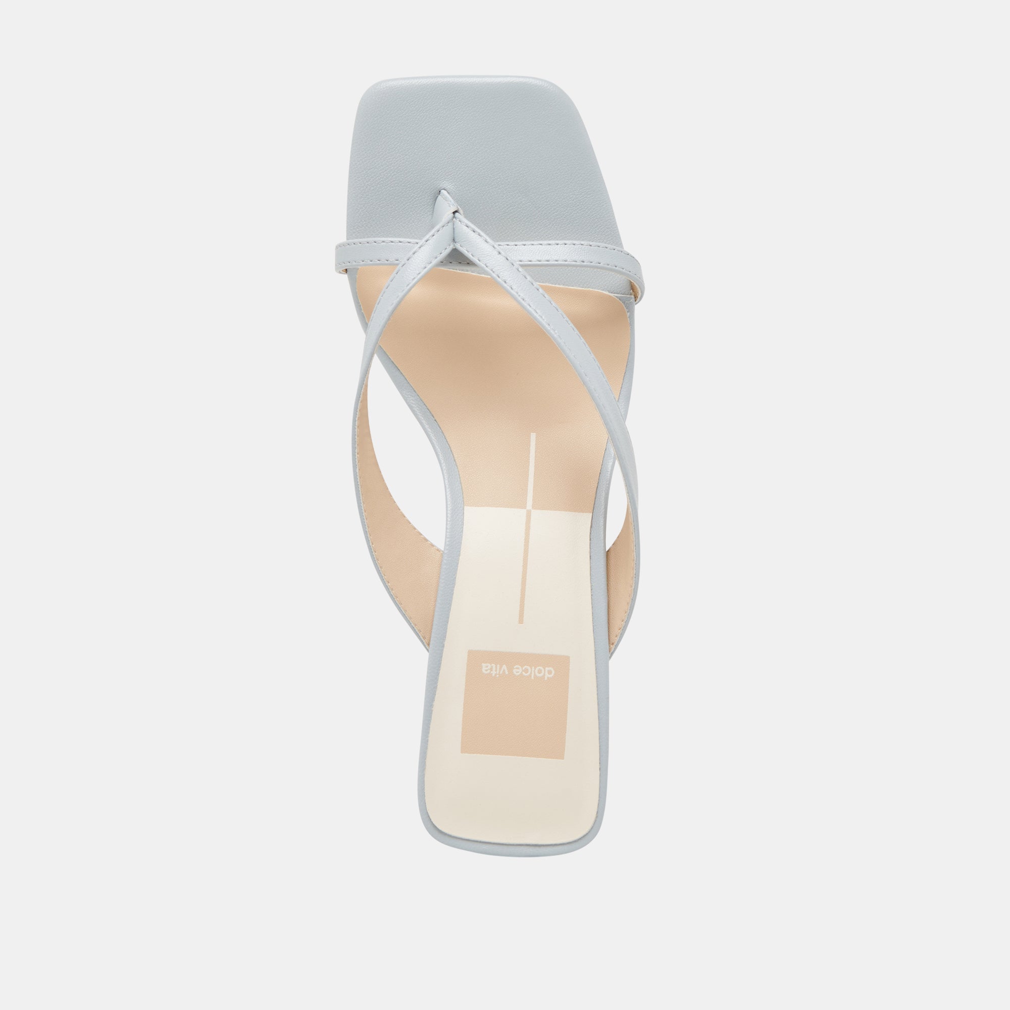 BREVEL WIDE HEELS LIGHT BLUE LEATHER | Women Dolce Vita