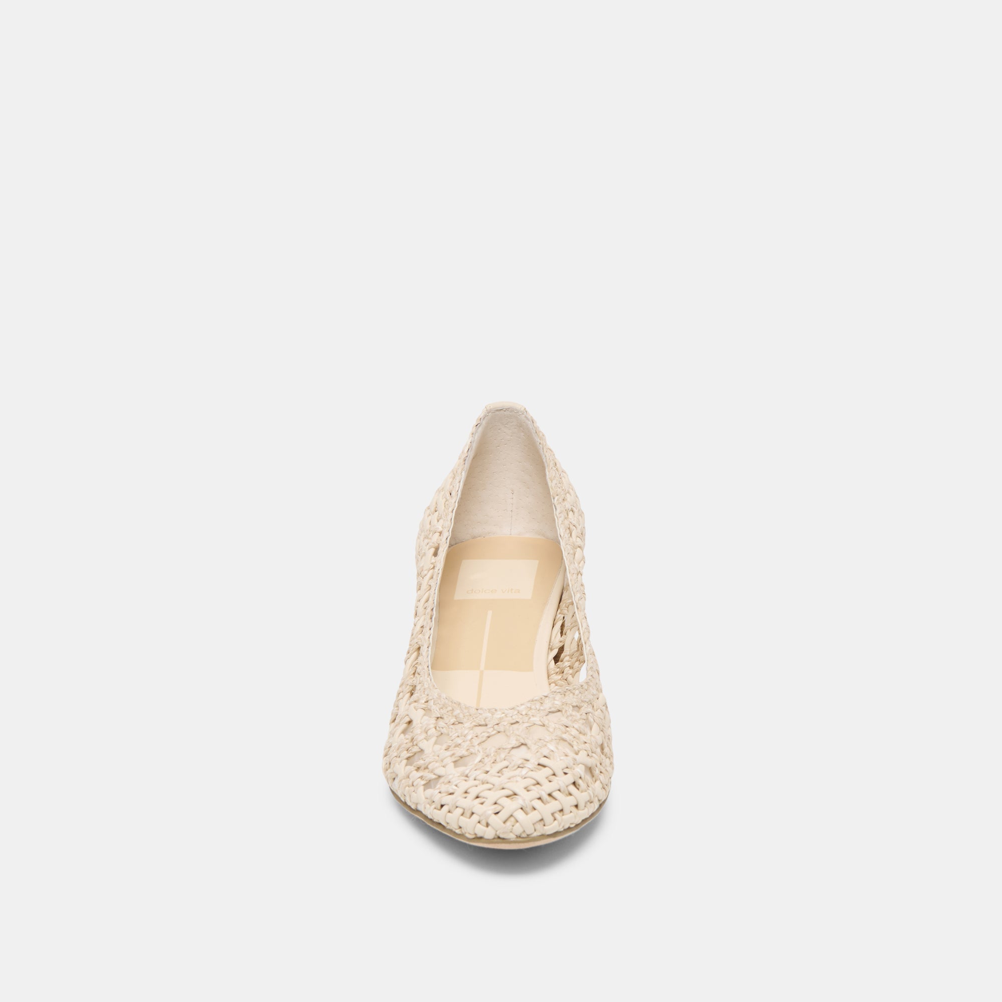 Lula Ivory Multi Woven Raffia Heels | Dolce Vita Women