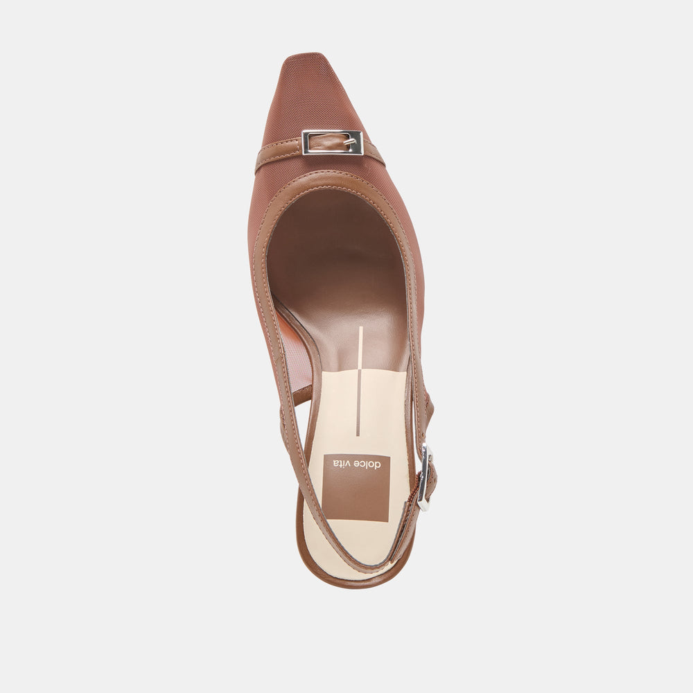Lorine Espresso Mesh Heels | Dolce Vita Women