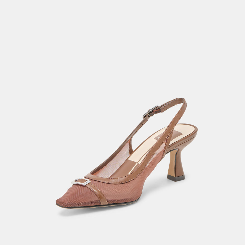 Lorine Espresso Mesh Heels | Dolce Vita Women