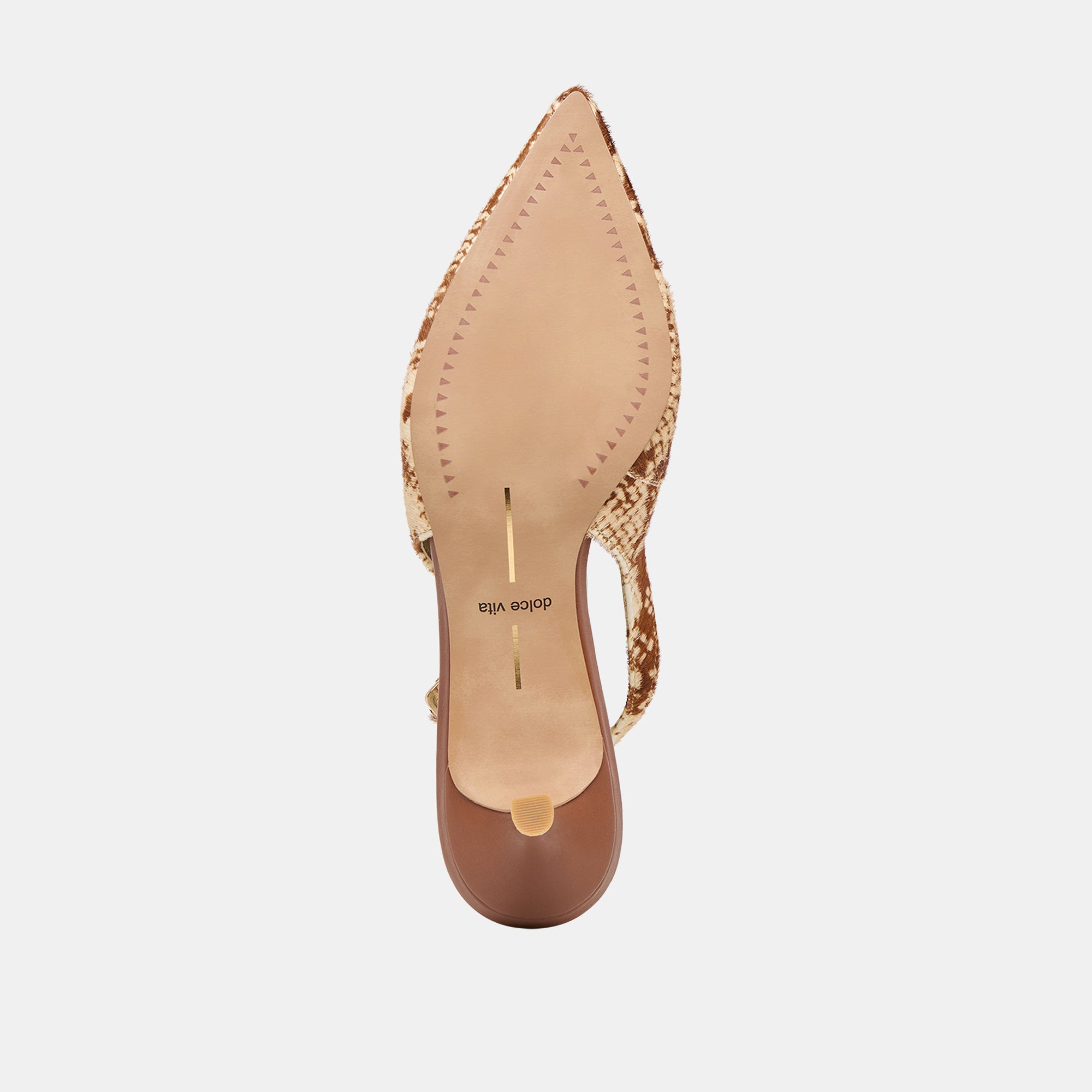 Alenna Brown Snake Calf Hair Heels | Women Dolce Vita