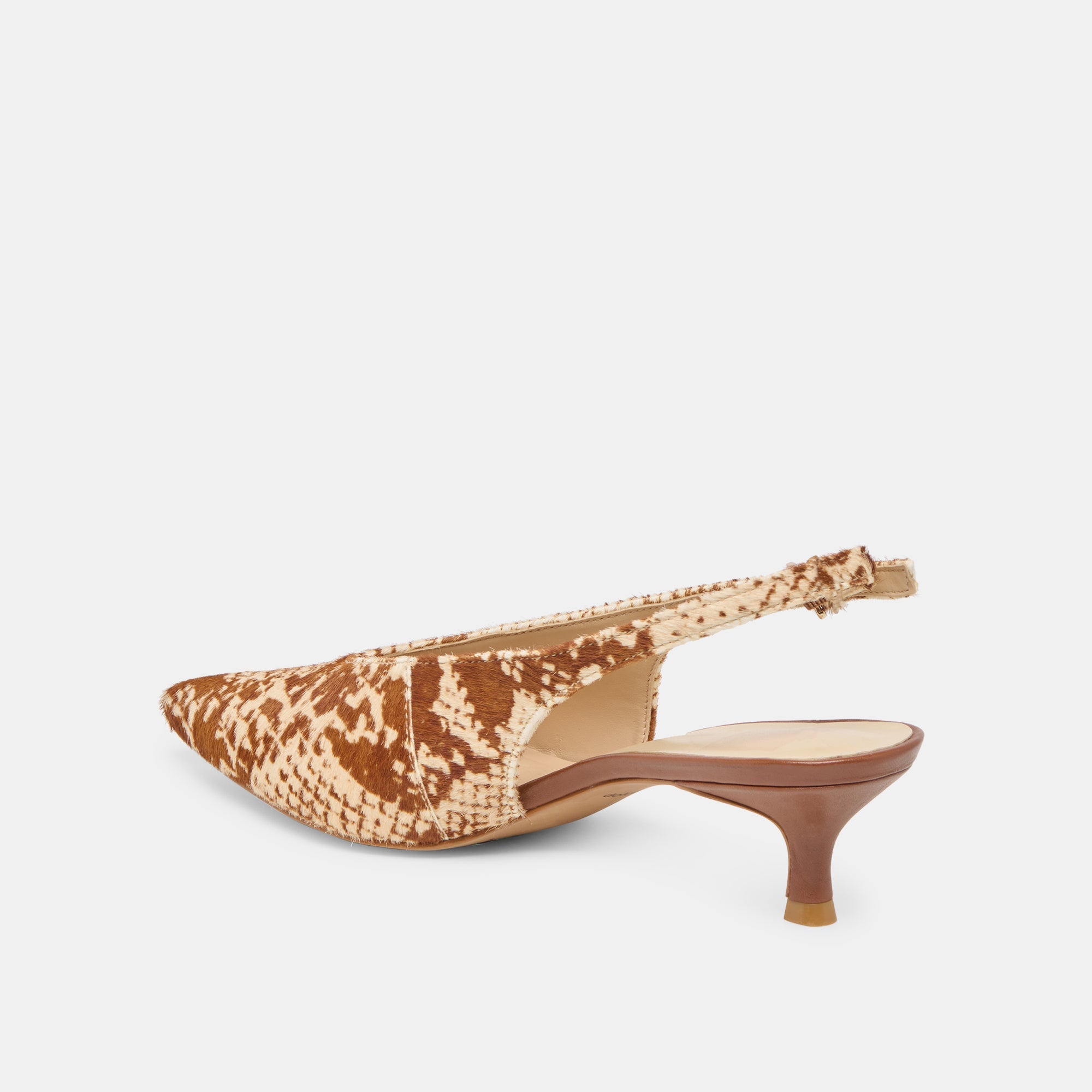 Alenna Brown Snake Calf Hair Heels | Women Dolce Vita