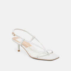 LAURY HEELS TRUE WHITE LEATHER | Dolce Vita Women