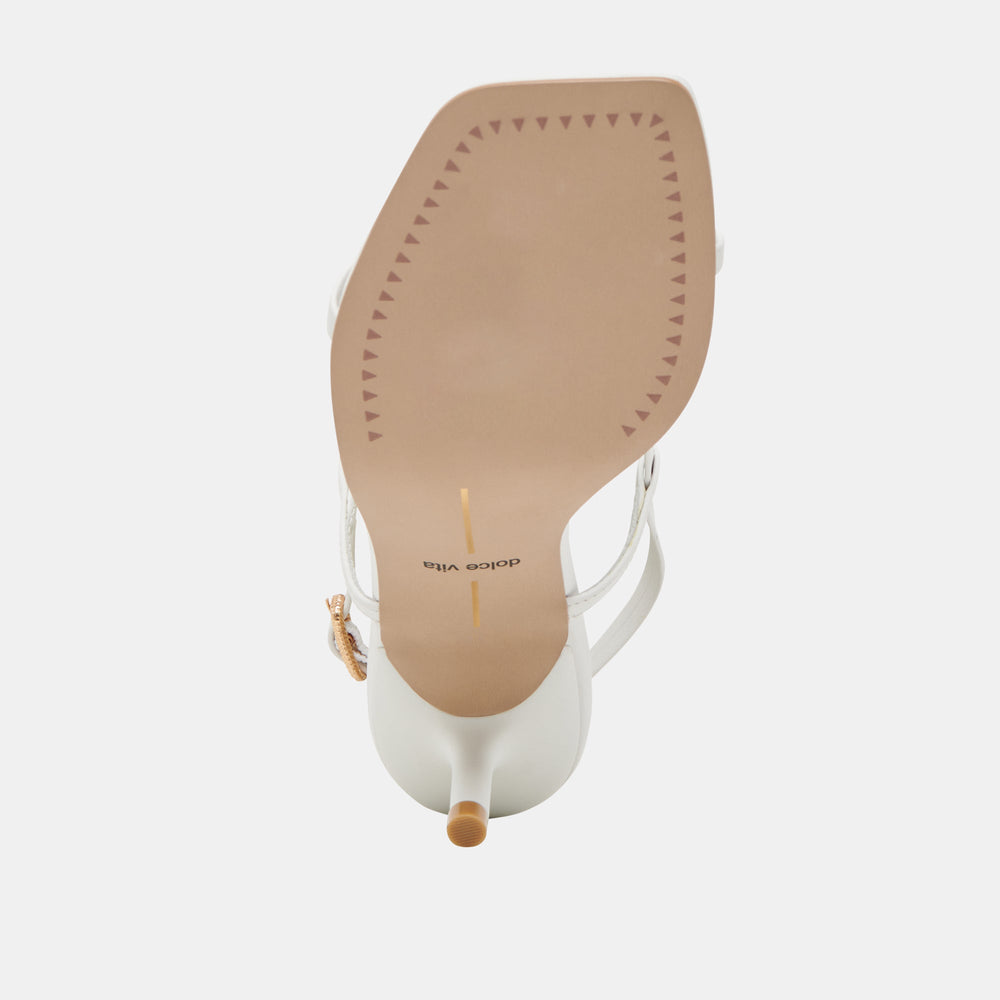 LAURY HEELS TRUE WHITE LEATHER | Dolce Vita Women