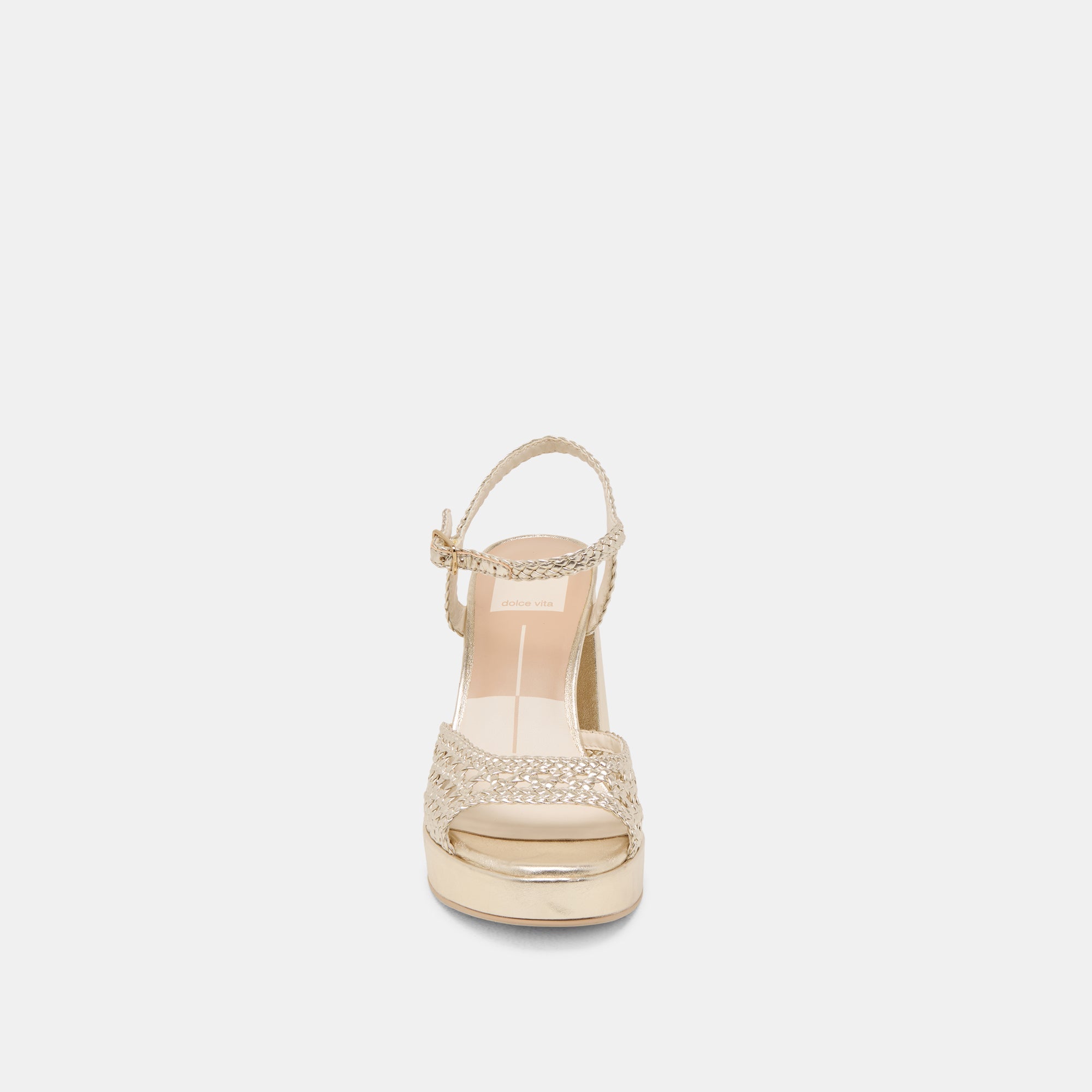 PEYTEN HEELS LIGHT GOLD WOVEN STELLA | Dolce Vita Women