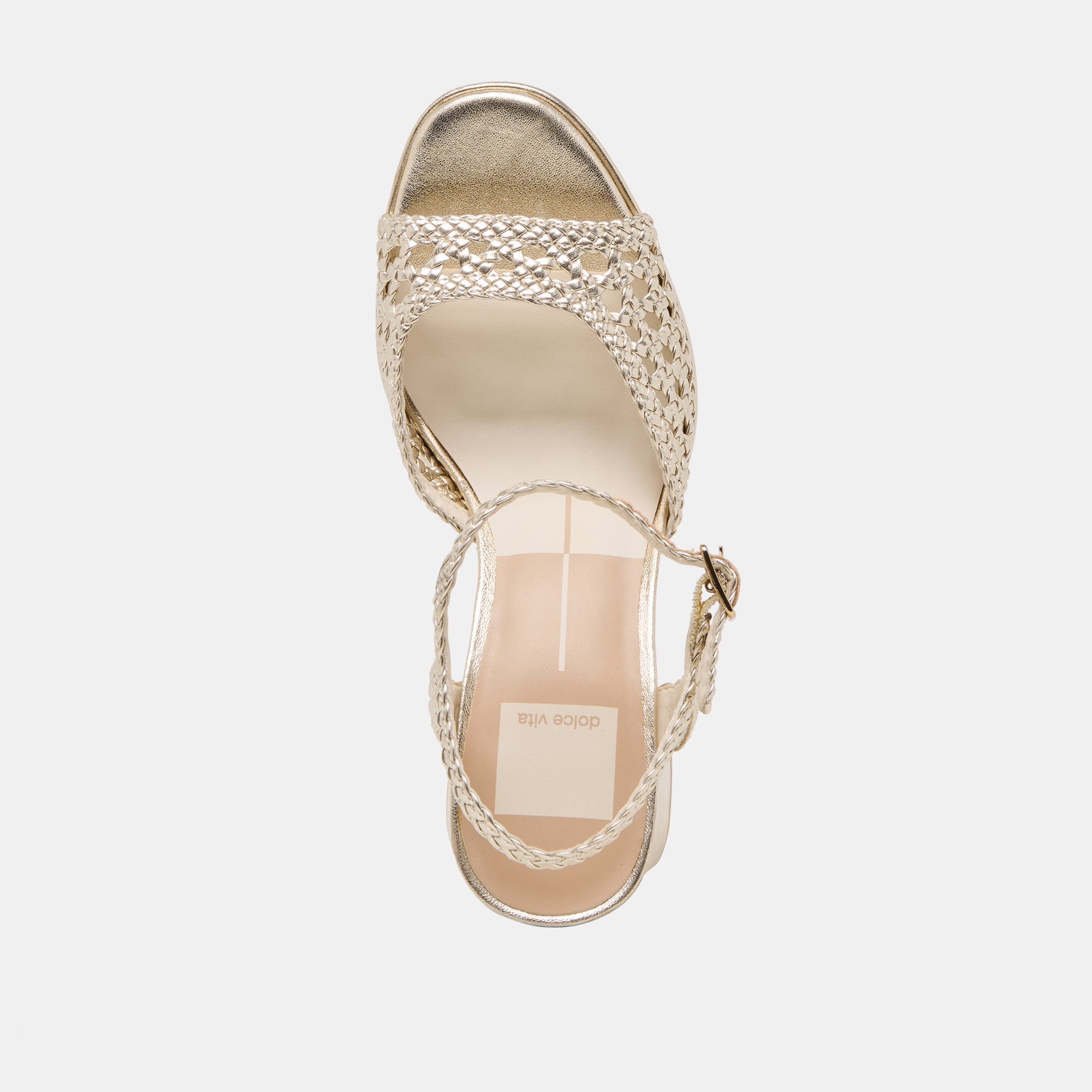 PEYTEN HEELS LIGHT GOLD WOVEN STELLA | Dolce Vita Women