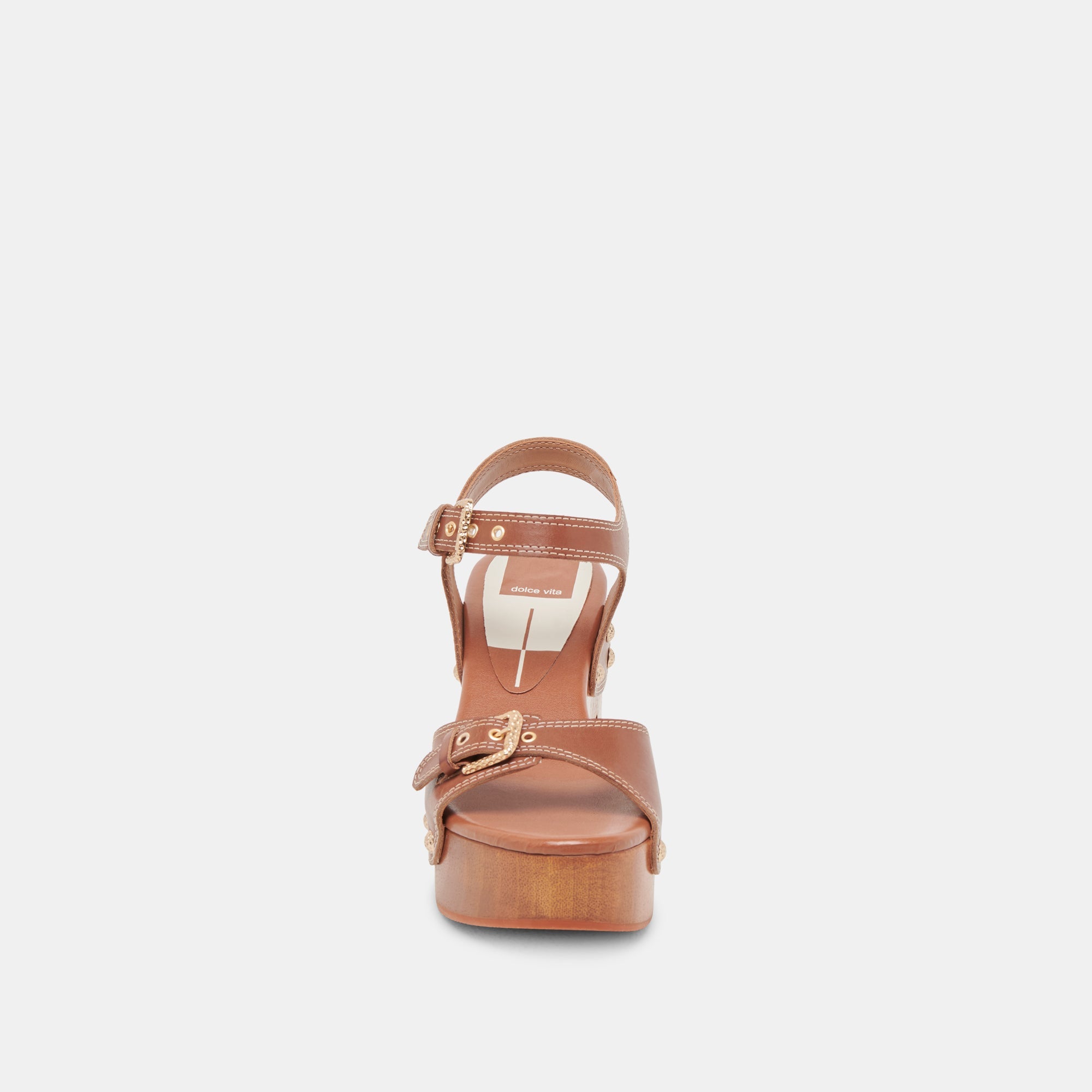 YANDY HEELS COGNAC LEATHER | Women Dolce Vita