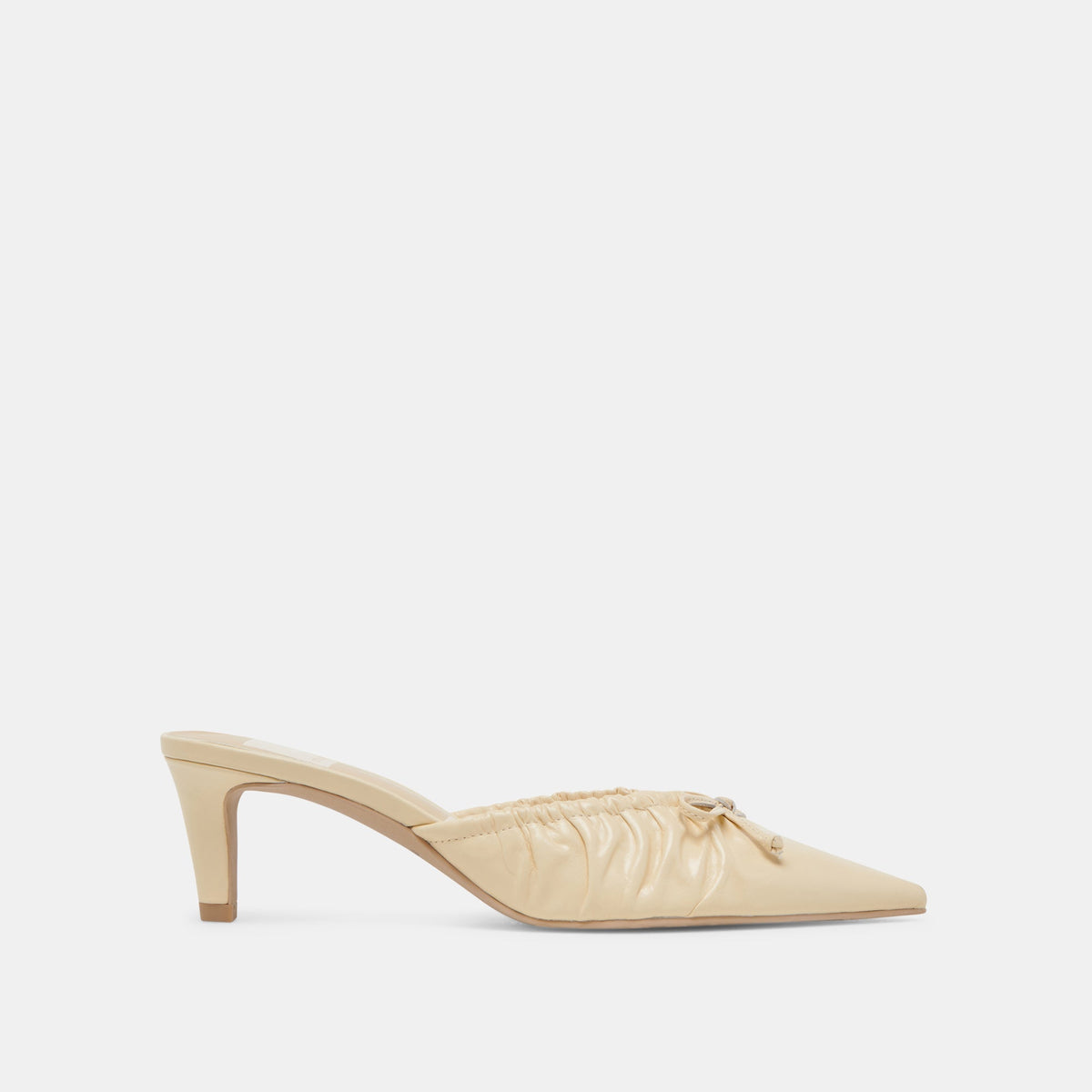 KAIRI MID HEELS LIGHT YELLOW CRINKLE PATENT | Dolce Vita Women