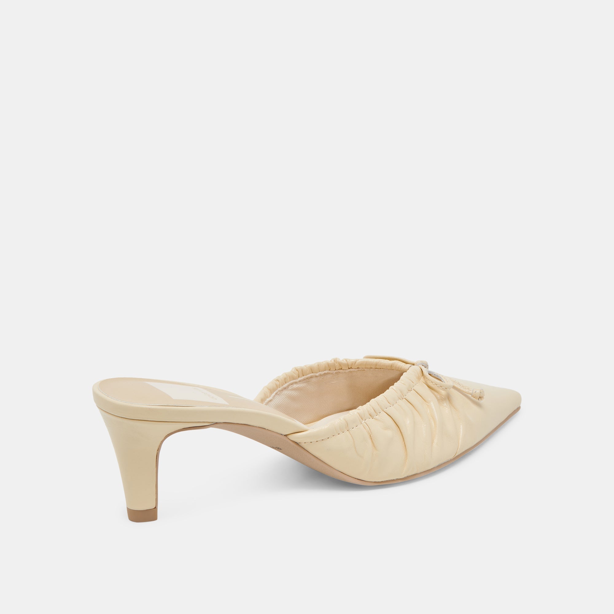KAIRI MID HEELS LIGHT YELLOW CRINKLE PATENT | Dolce Vita Women