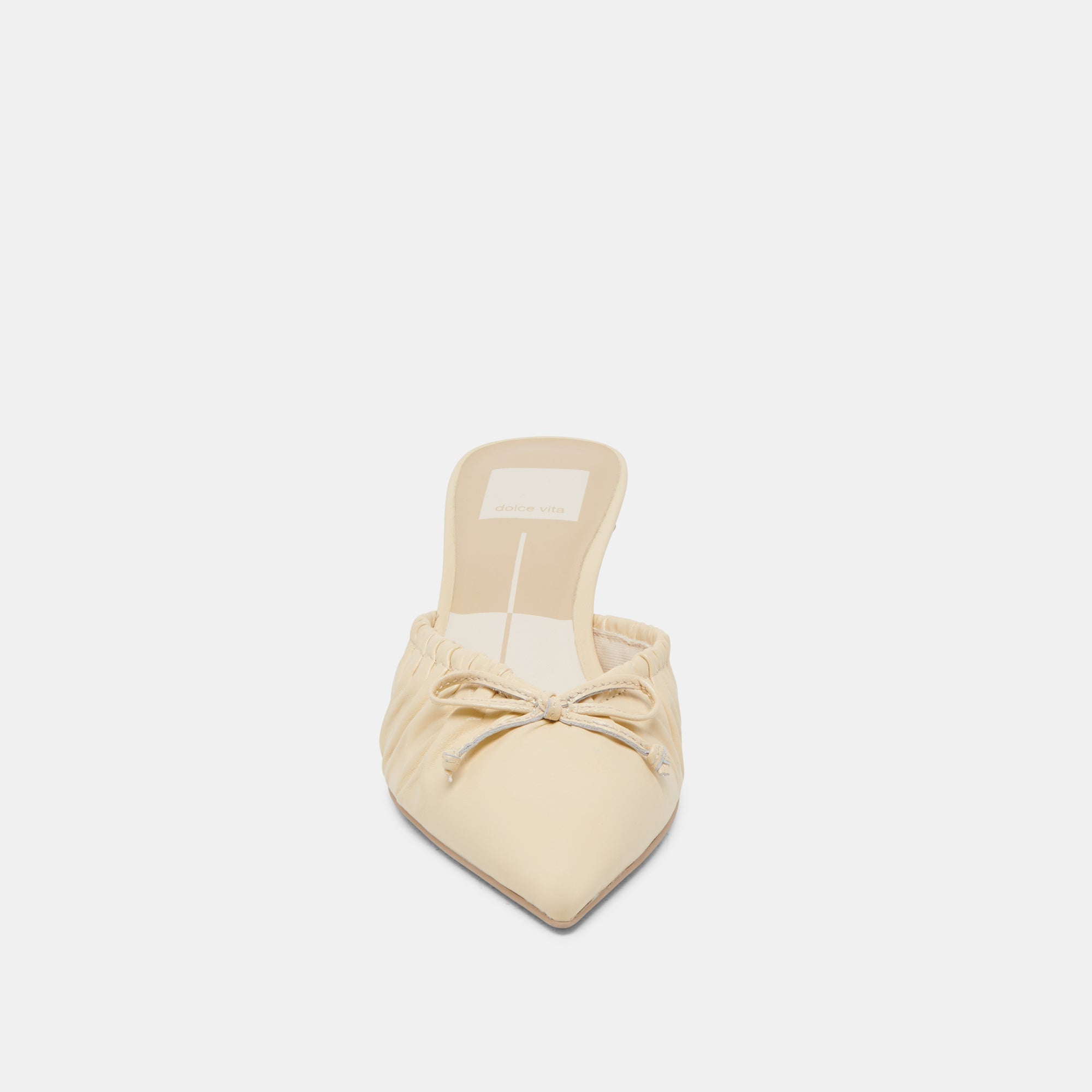KAIRI MID HEELS LIGHT YELLOW CRINKLE PATENT | Dolce Vita Women