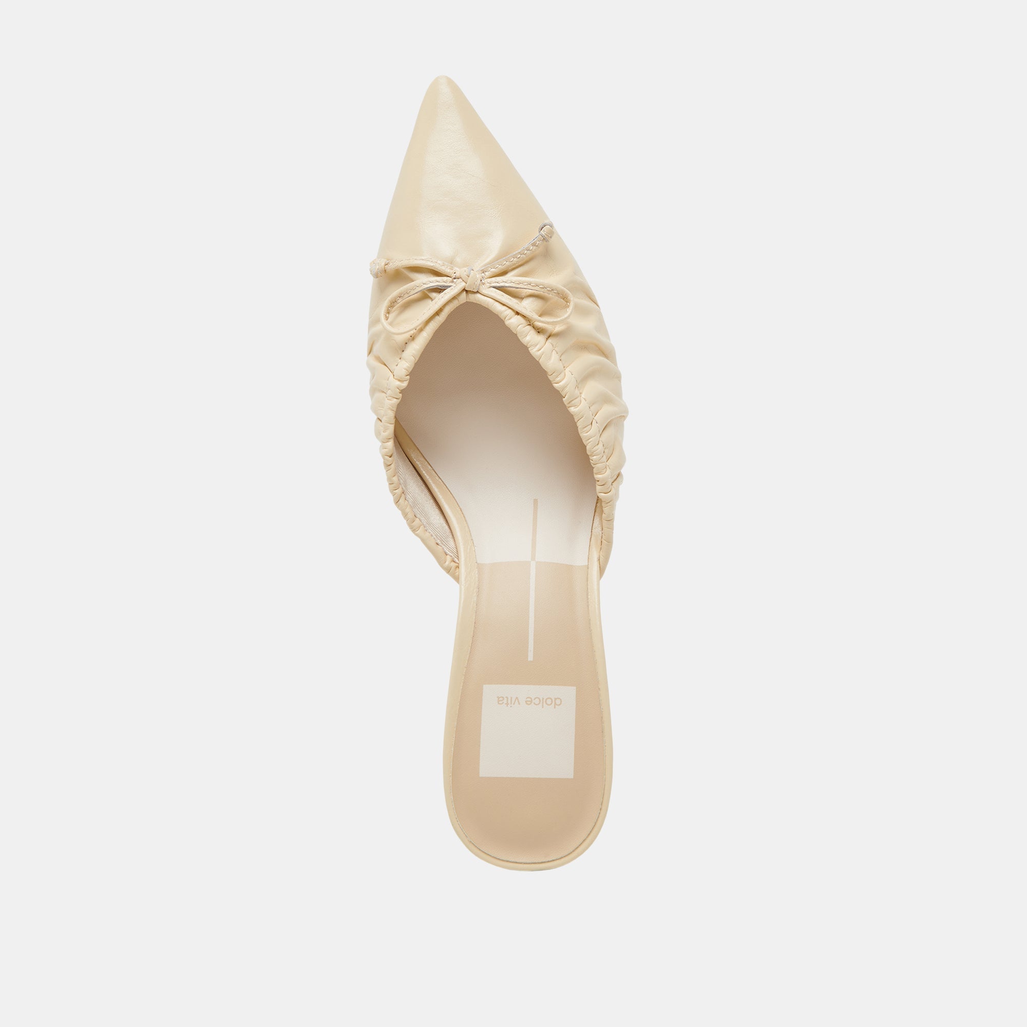 KAIRI MID HEELS LIGHT YELLOW CRINKLE PATENT | Dolce Vita Women