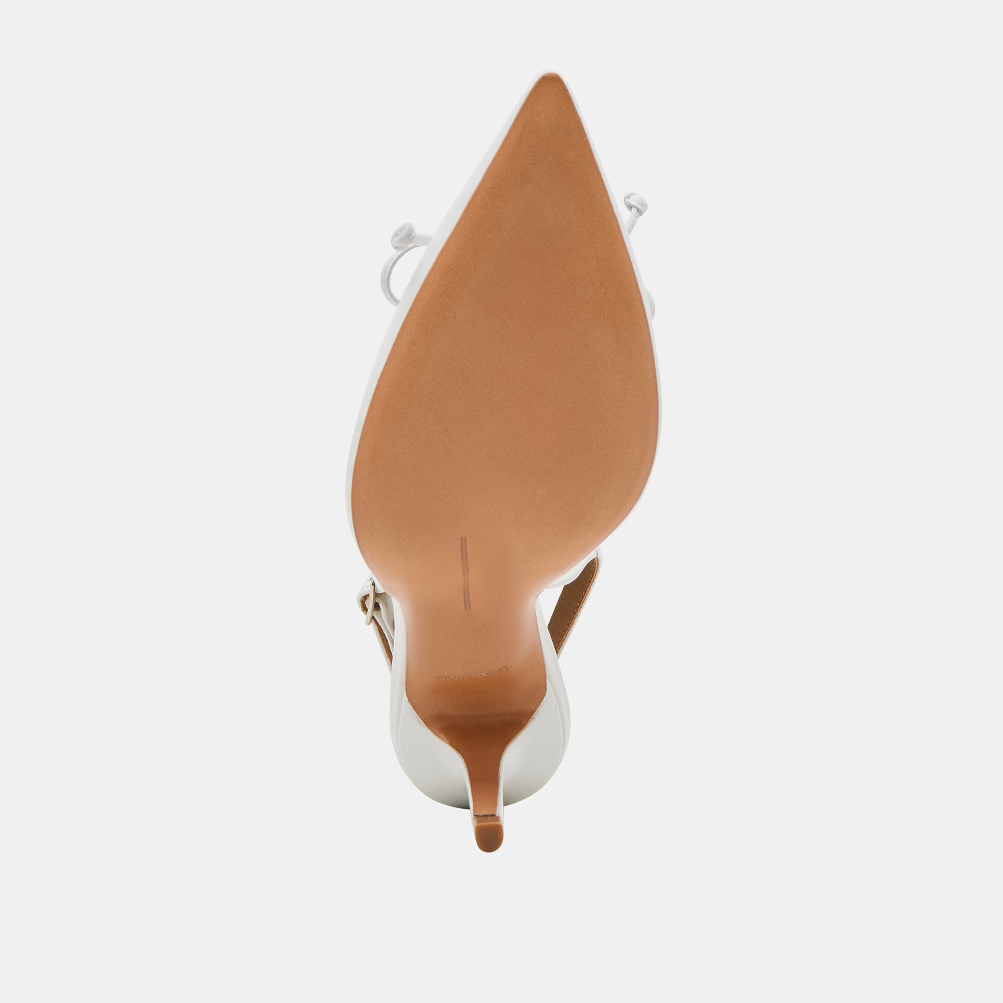 GEENA HEELS WHITE LEATHER | Women Dolce Vita